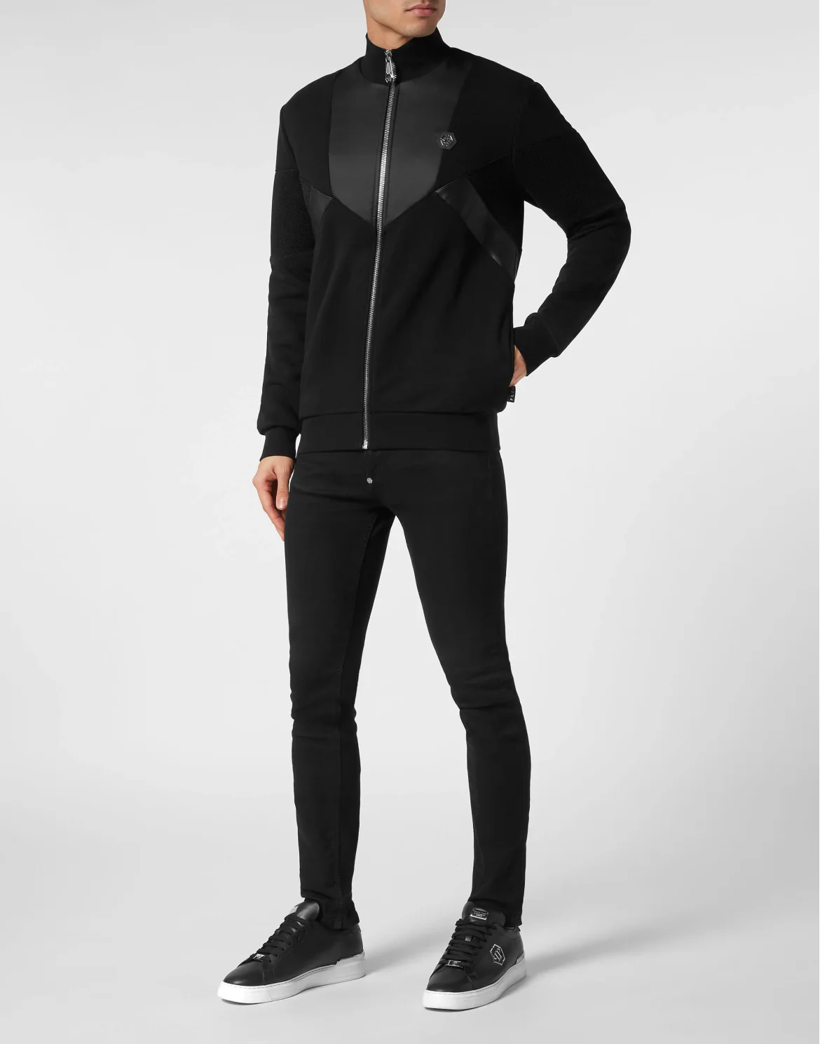 Jogging Tracksuit: Top Gothic Plein, цвет: Черный