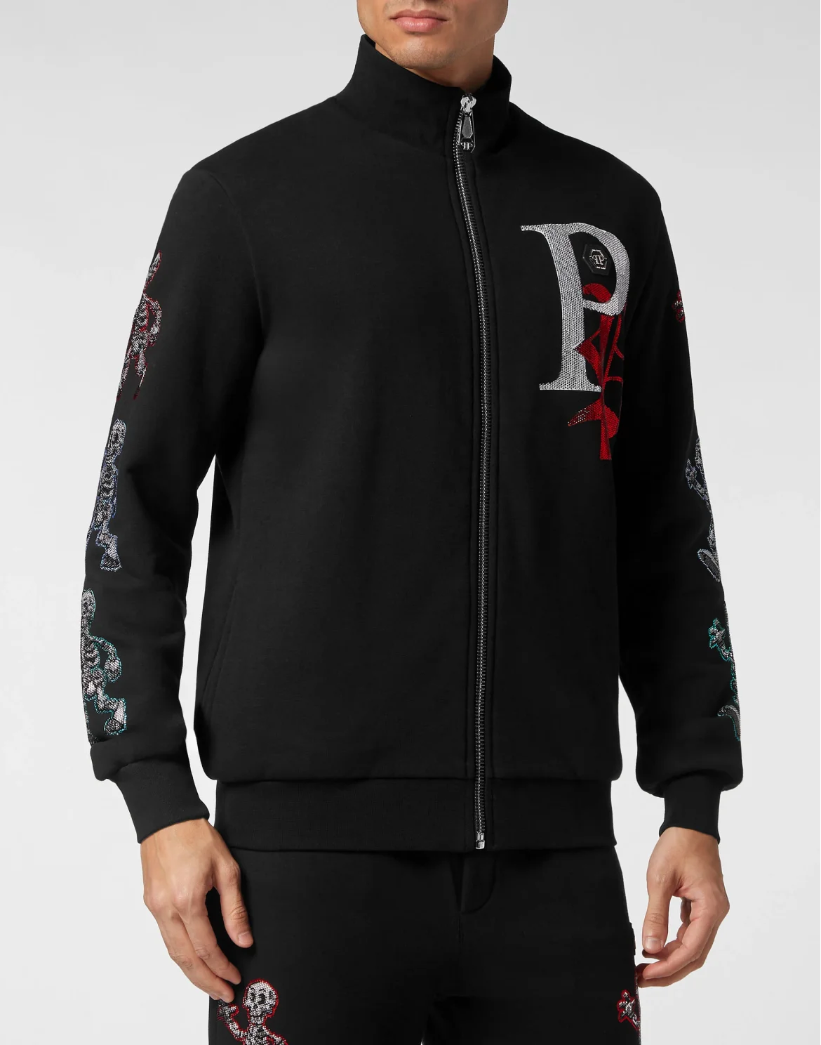 Jogging Set: Hoodie/Trousers Skeleton, цвет: Черный