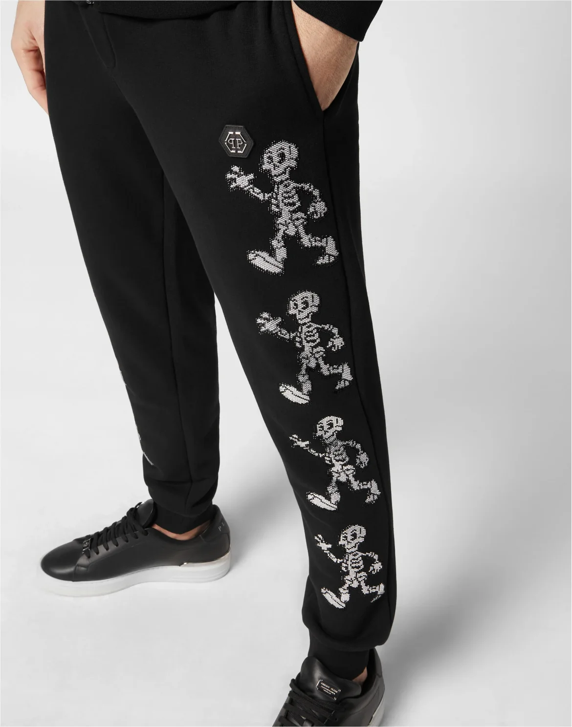 Jogging Set: Hoodie/Trousers Skeleton, цвет: Черный