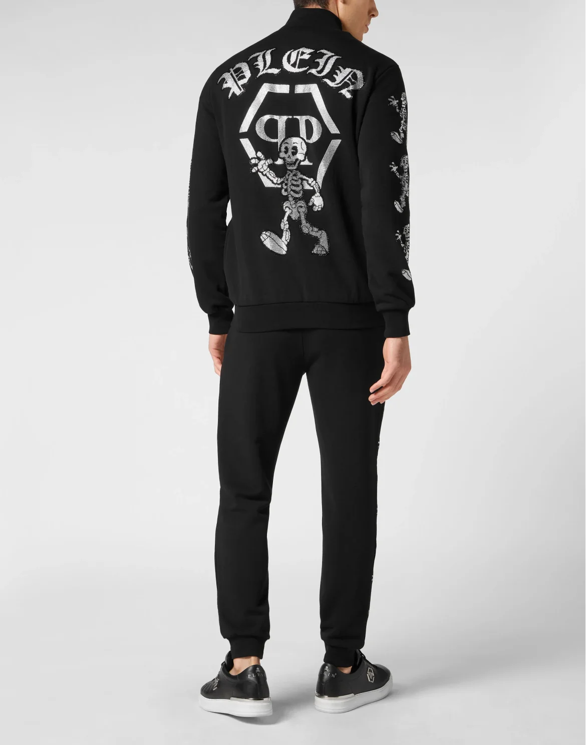 Jogging Set: Hoodie/Trousers Skeleton, цвет: Черный
