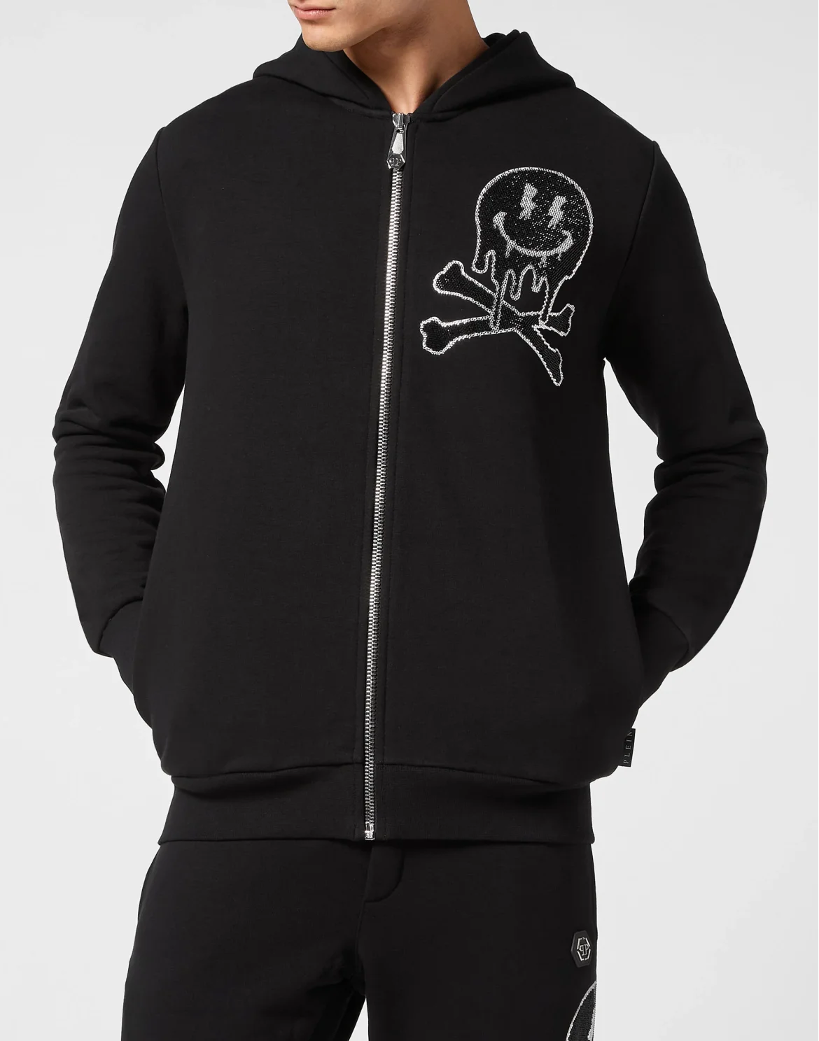 Jogging Set: Hoodie/Trousers Skeleton, цвет: Черный
