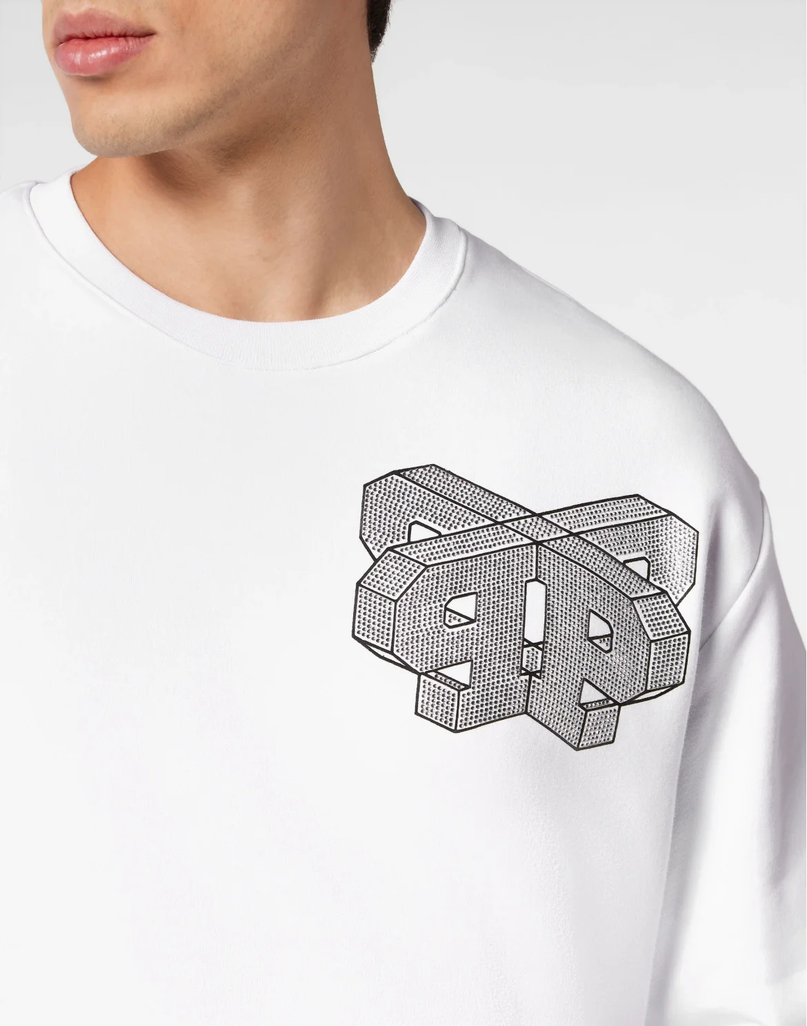 T-shirt Round Neck SS Wire Frame, цвет: Белый