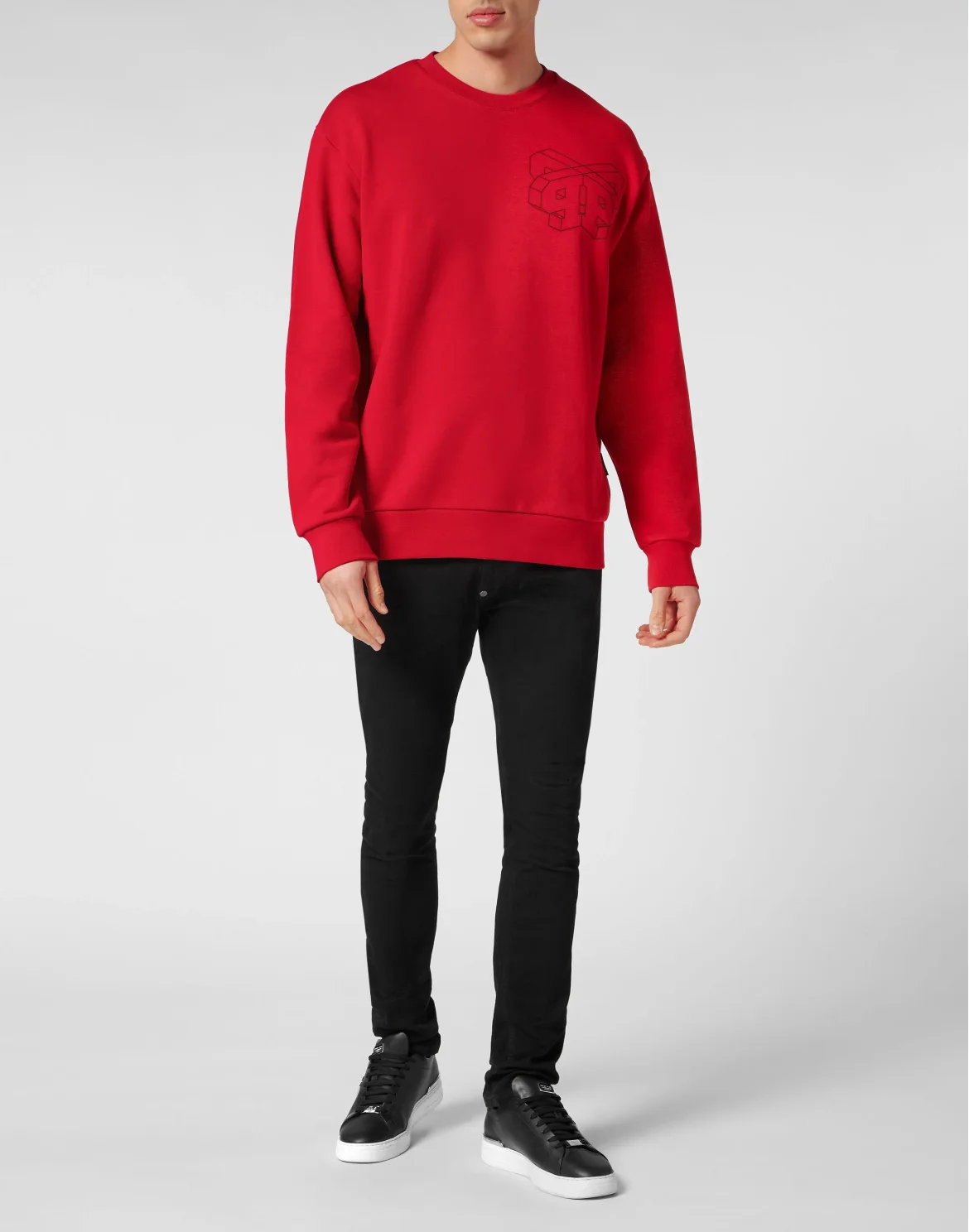 T-shirt Round Neck SS Wire Frame, цвет: Красный