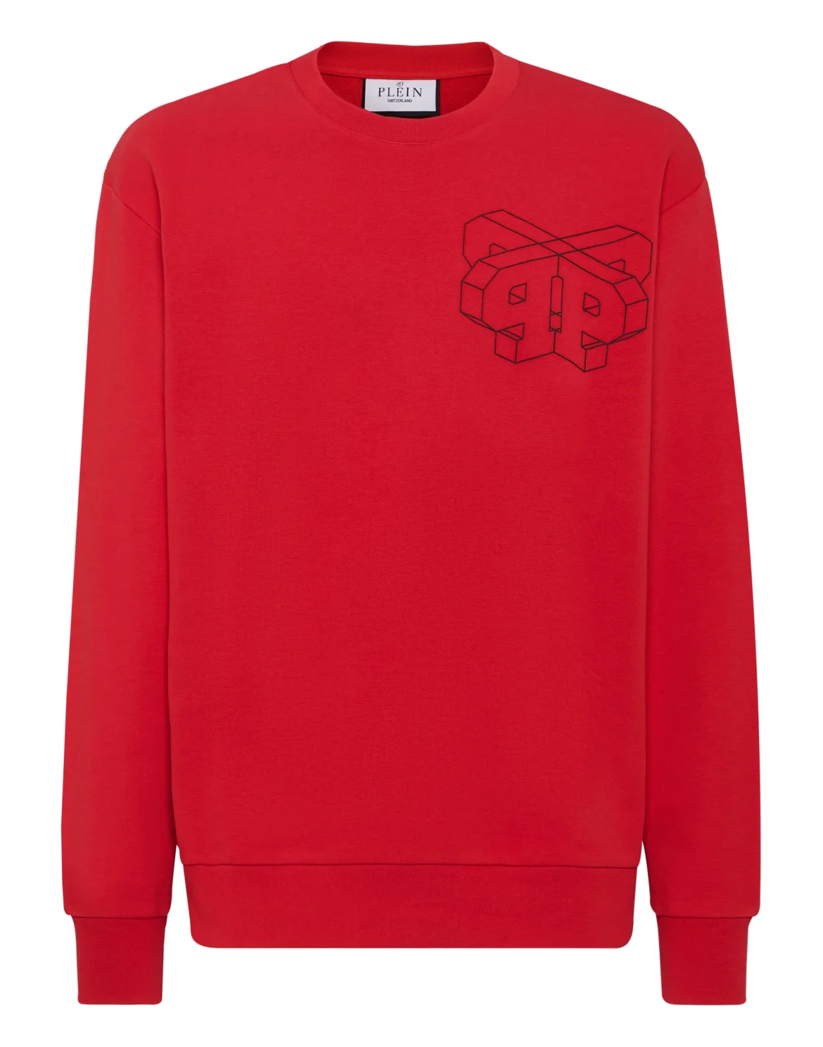 T-shirt Round Neck SS Wire Frame, цвет: Красный