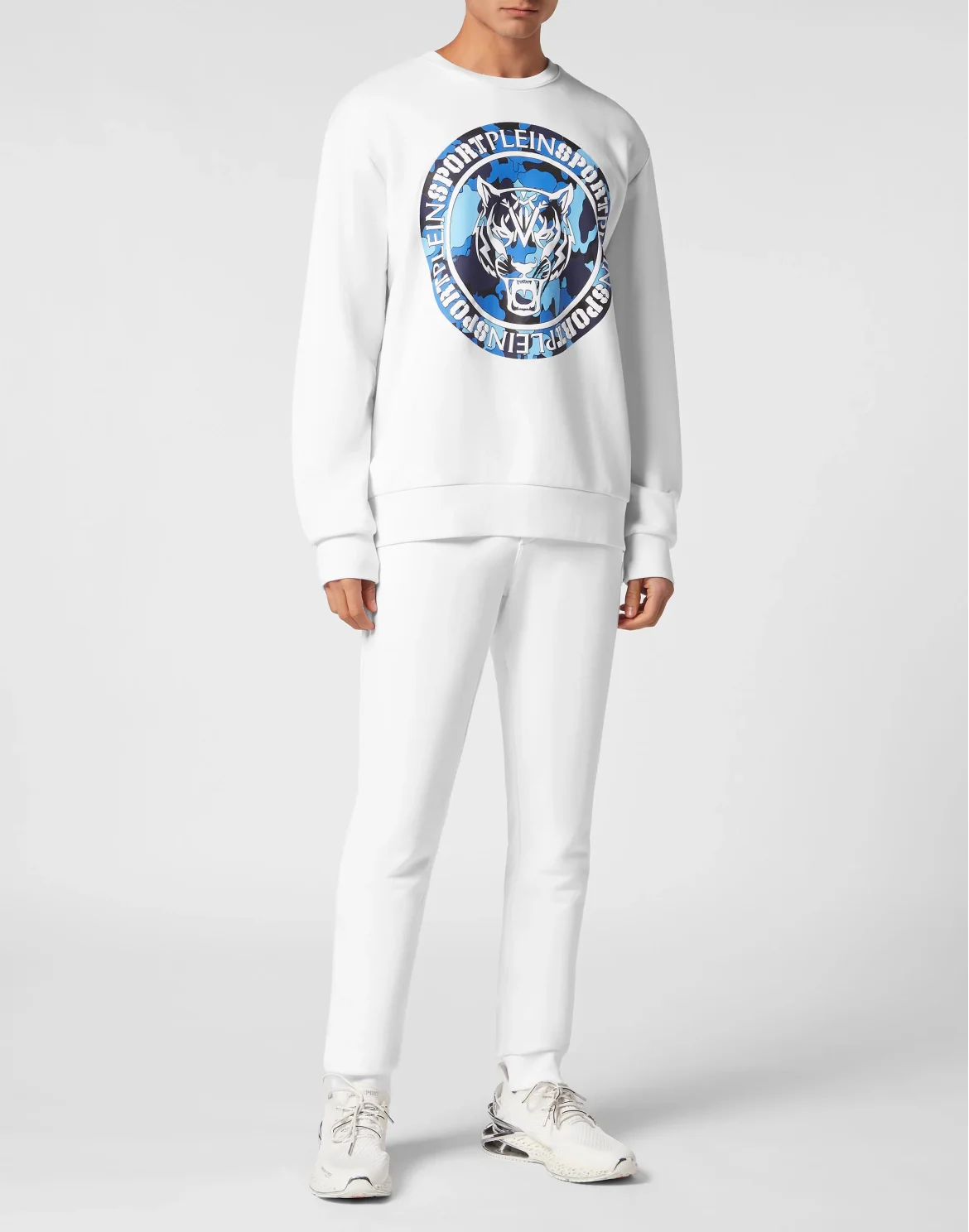 Sweatshirt LS Carbon Tiger, цвет: Белый