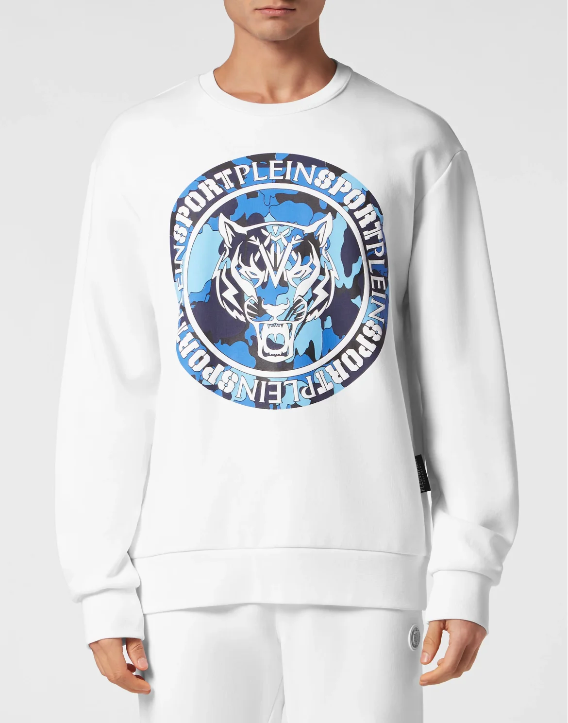 Sweatshirt LS Carbon Tiger, цвет: Белый