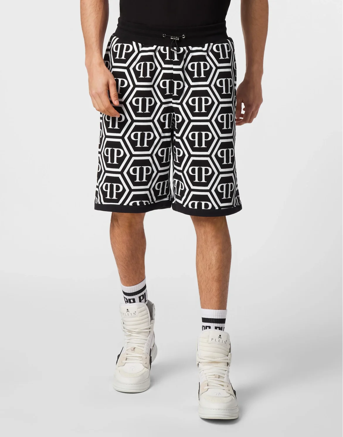 Jogging Shorts Monogram, цвет: Черный