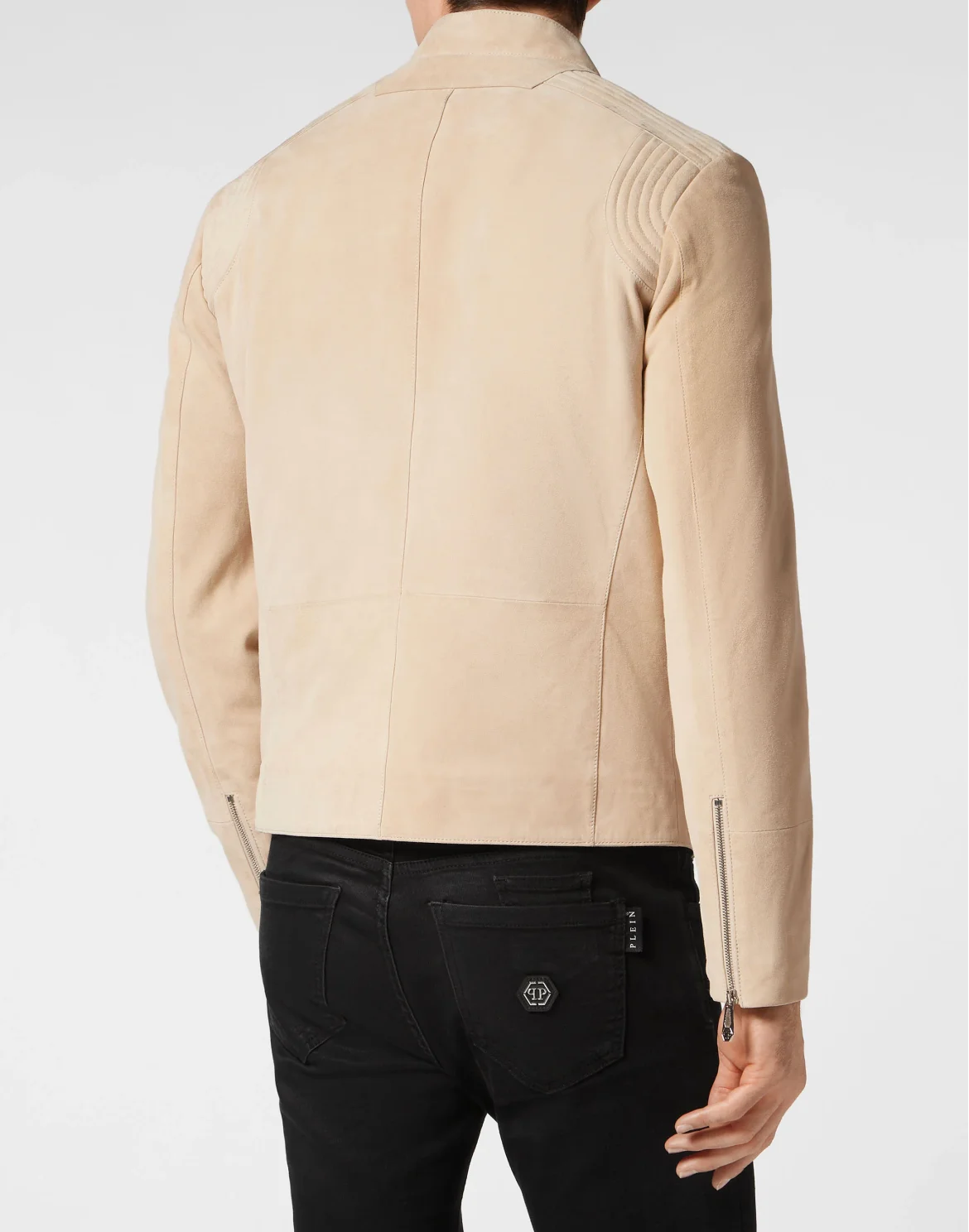 Suede Moto Jacket, цвет: Бежевый