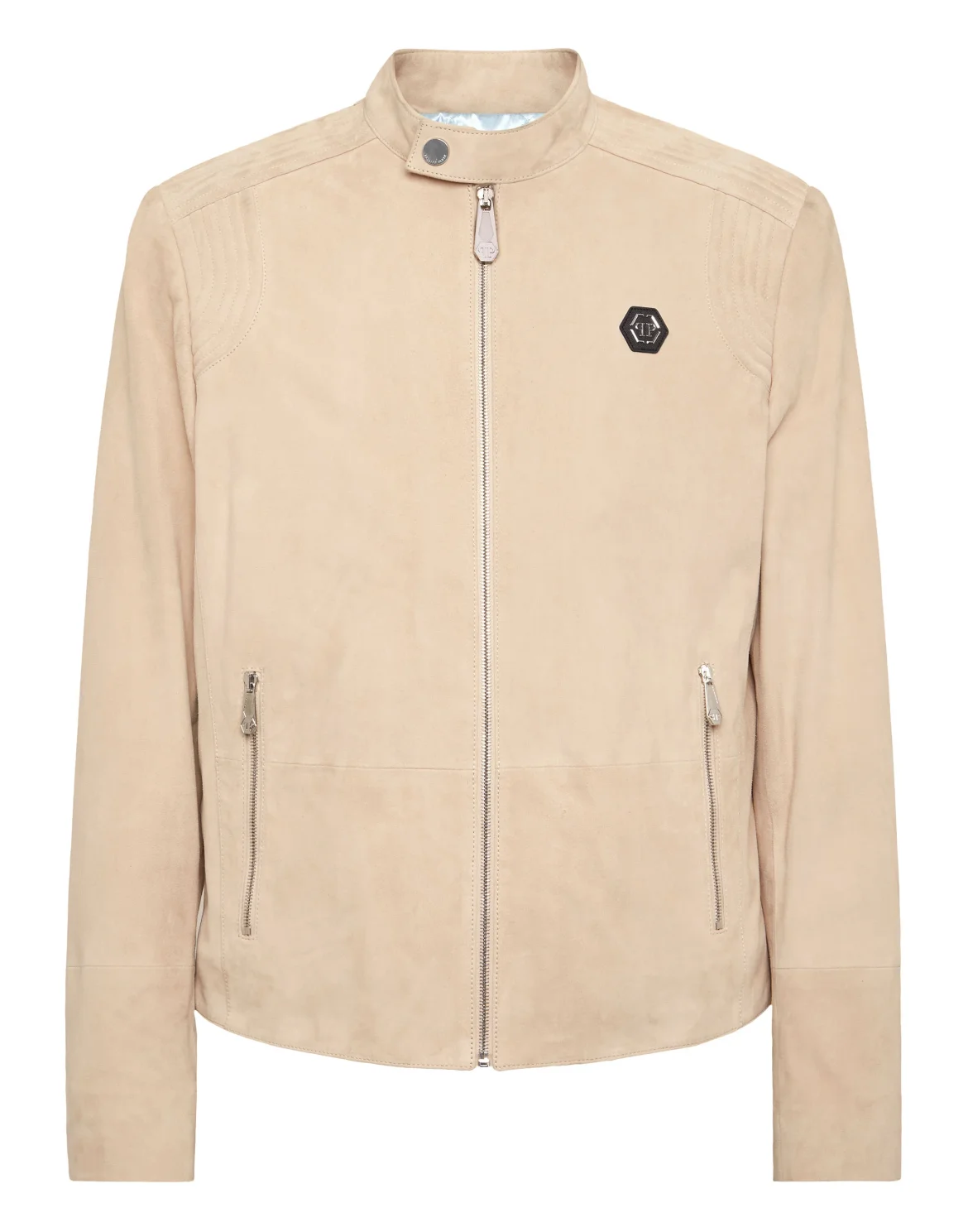 Suede Moto Jacket, цвет: Бежевый