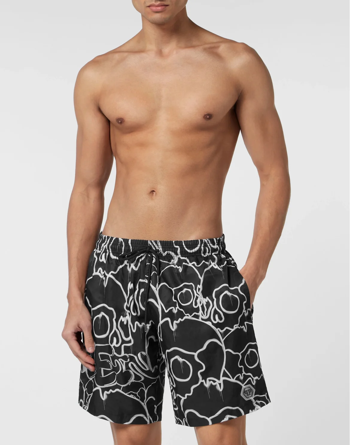 Swim-Trunks Skull, цвет: Черный
