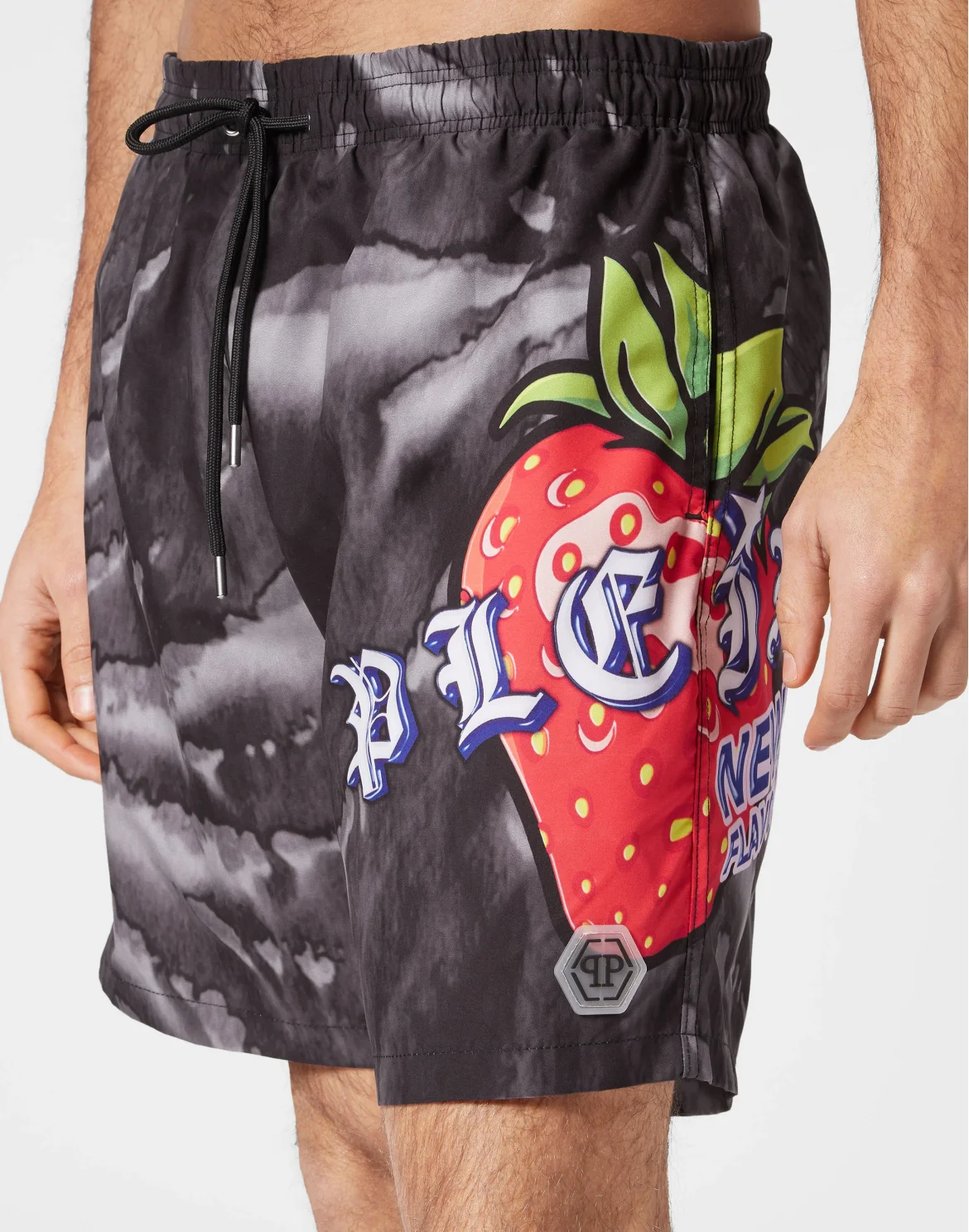 Tie-dye Long Swim Boxers Tutti Frutti, цвет: Черный