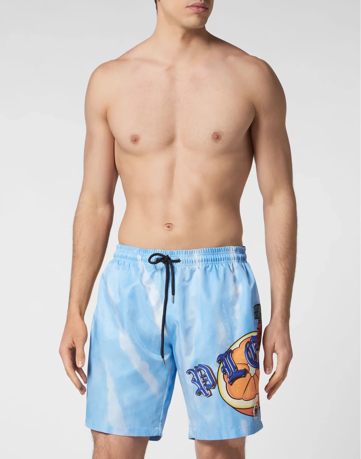 Tie-dye Long Swim Boxers Tutti Frutti, цвет: Синий