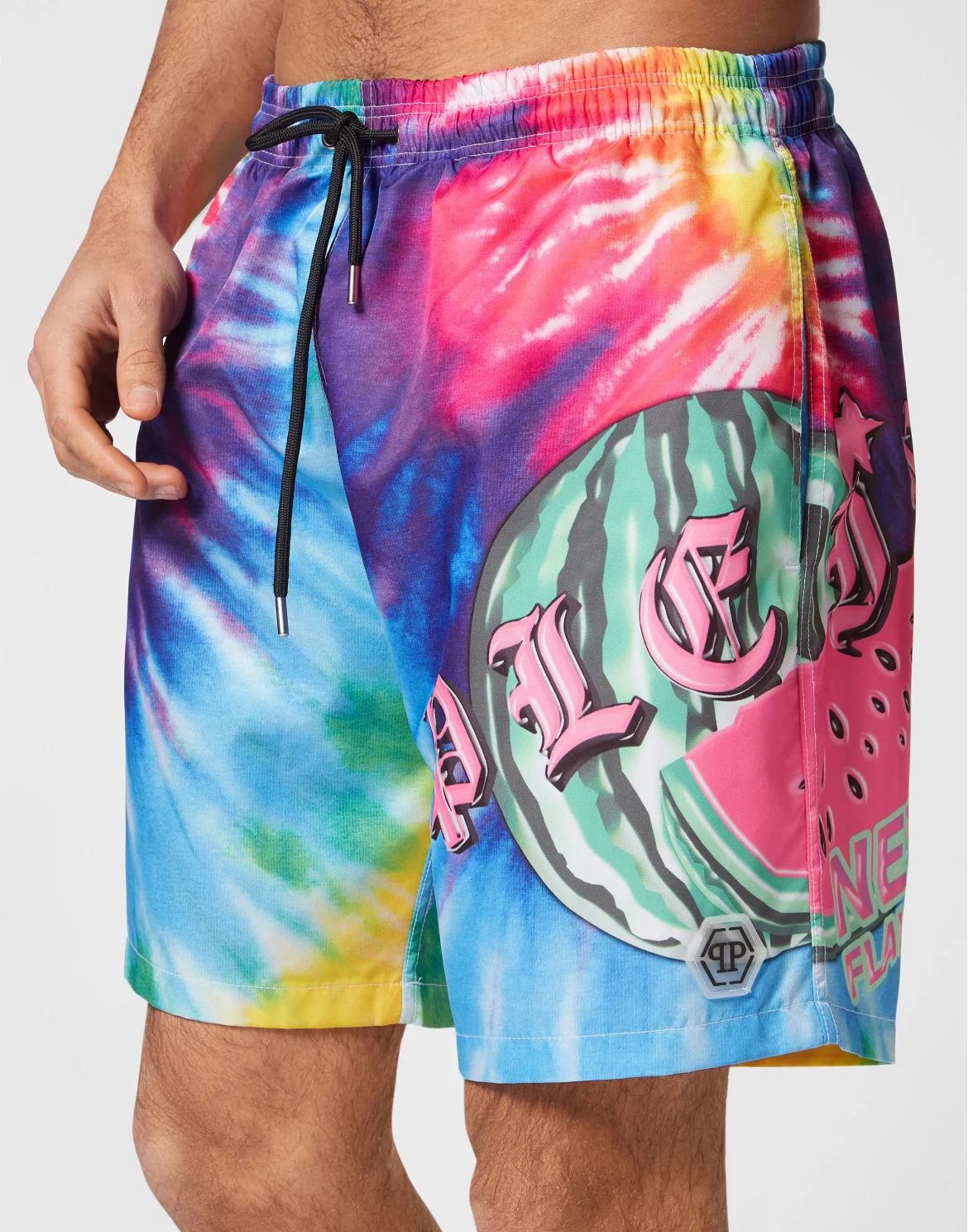 Tie-dye Long Swim Boxers Tutti Frutti, цвет: Мультиколор