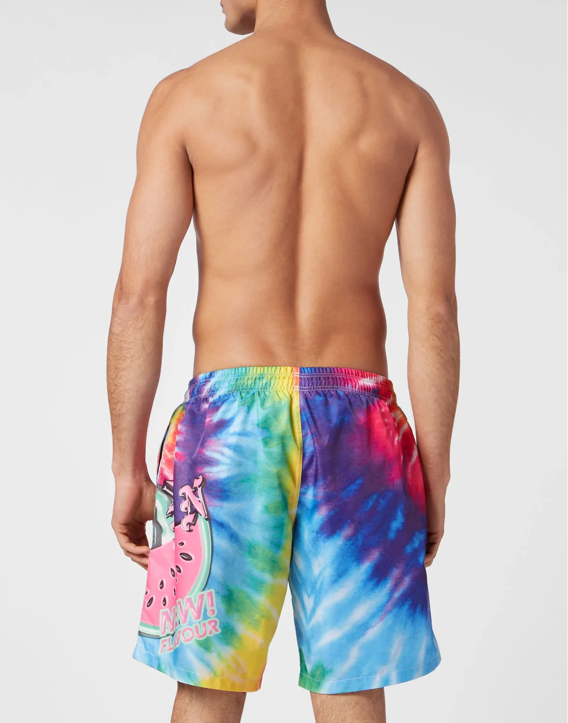 Tie-dye Long Swim Boxers Tutti Frutti, цвет: Мультиколор