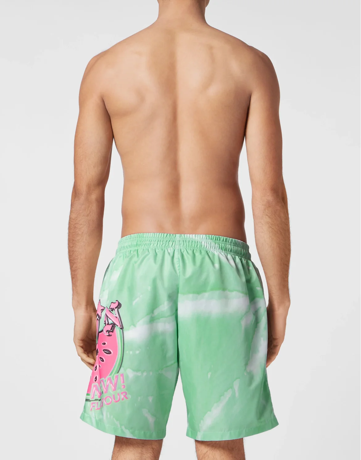 Tie-dye Long Swim Boxers Tutti Frutti, цвет: Бирюзовый
