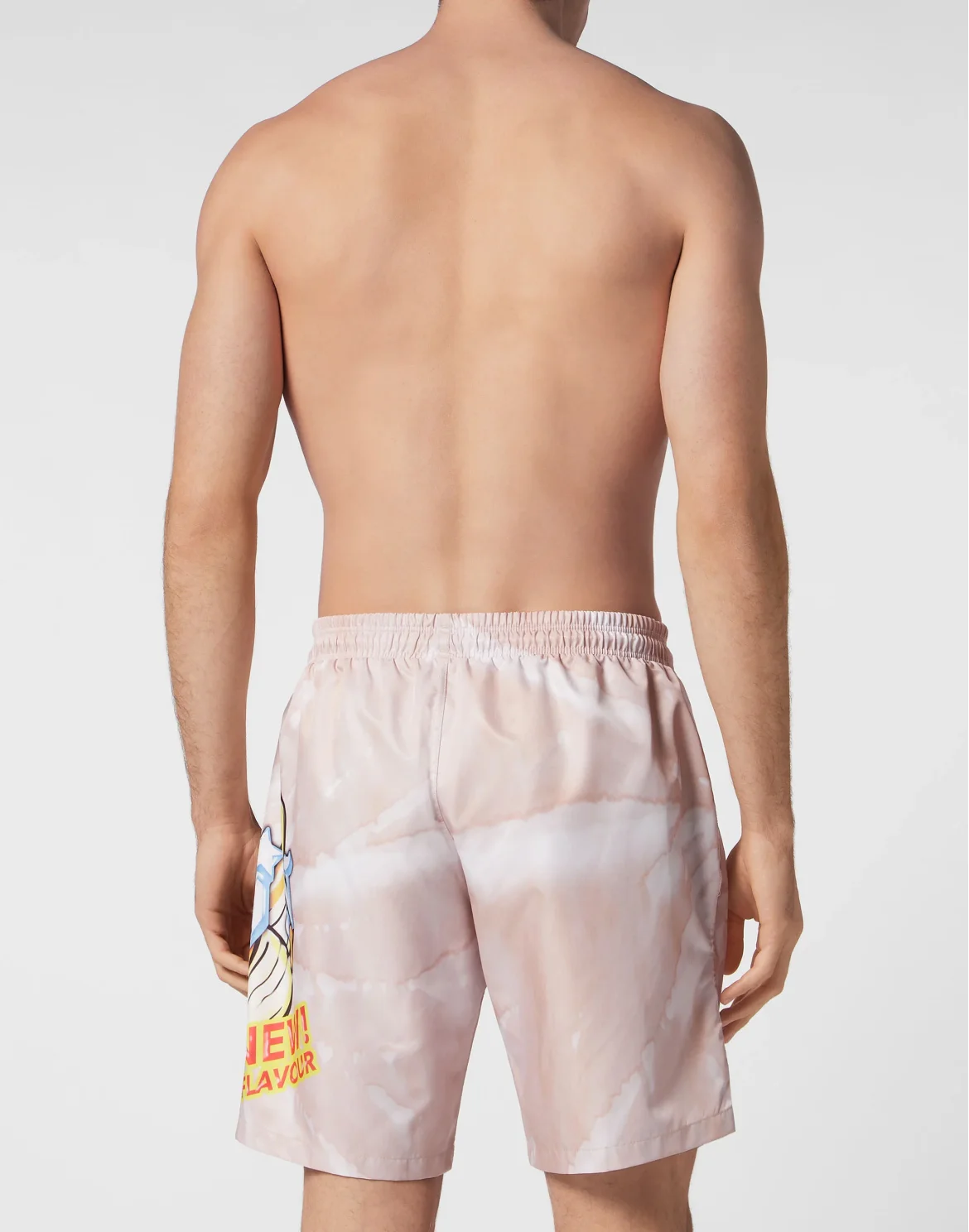 Tie-dye Long Swim Boxers Tutti Frutti, цвет: Бежевый