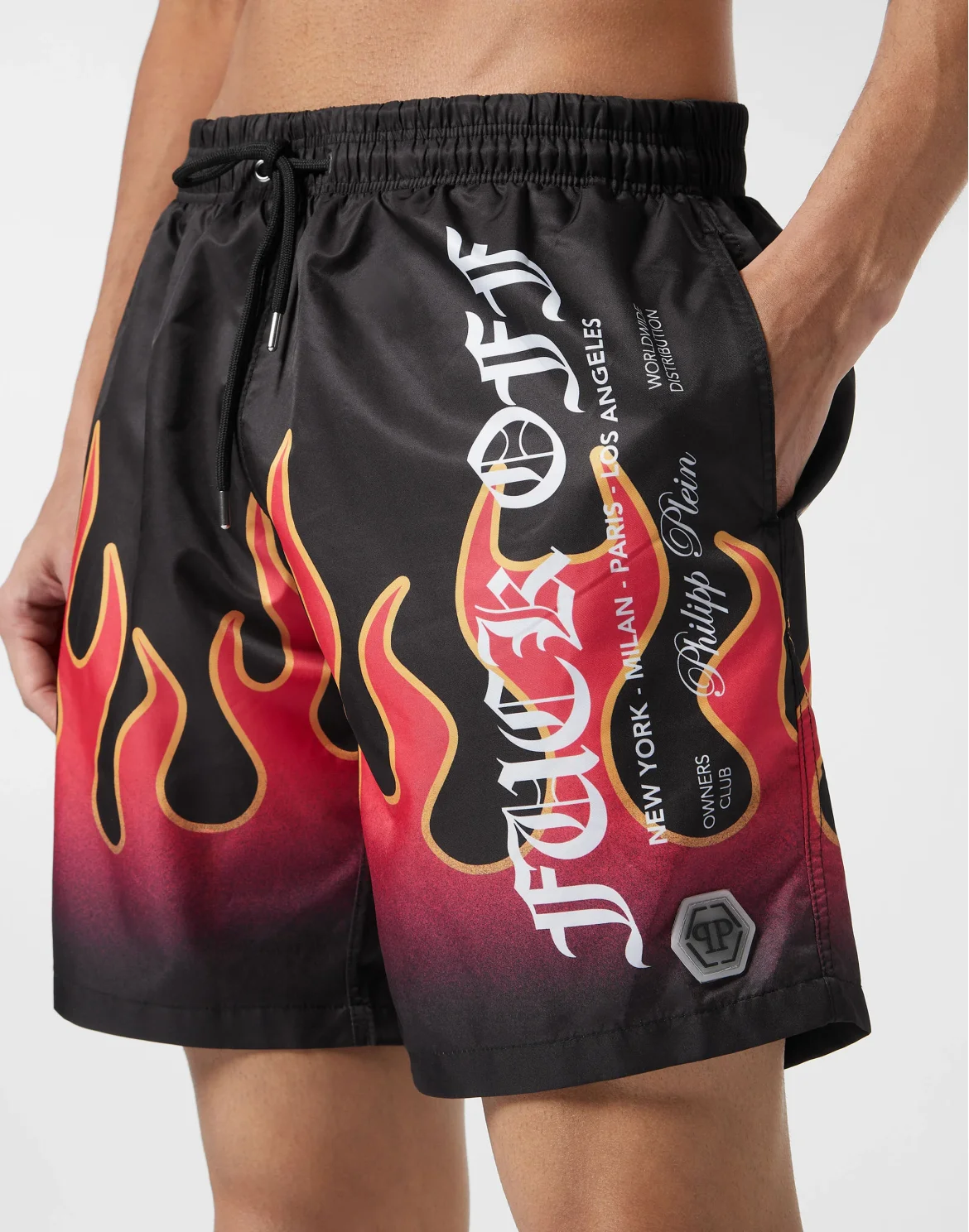 Swim Boxer Flame, цвет: Черный