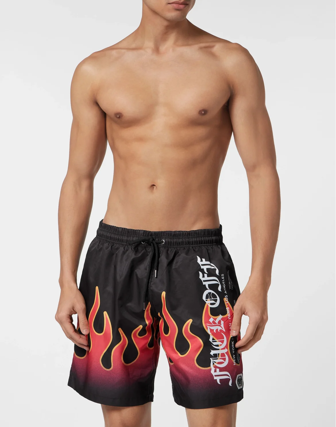 Swim Boxer Flame, цвет: Черный