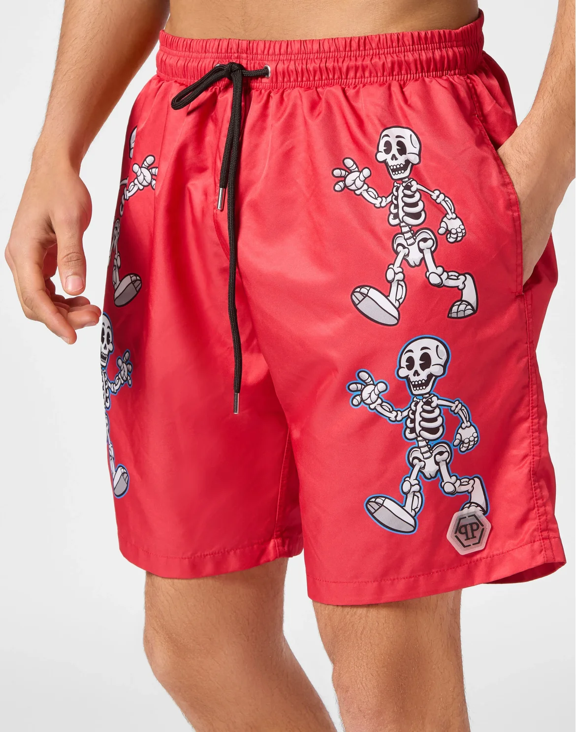 Swim Boxer Skeleton, цвет: Красный