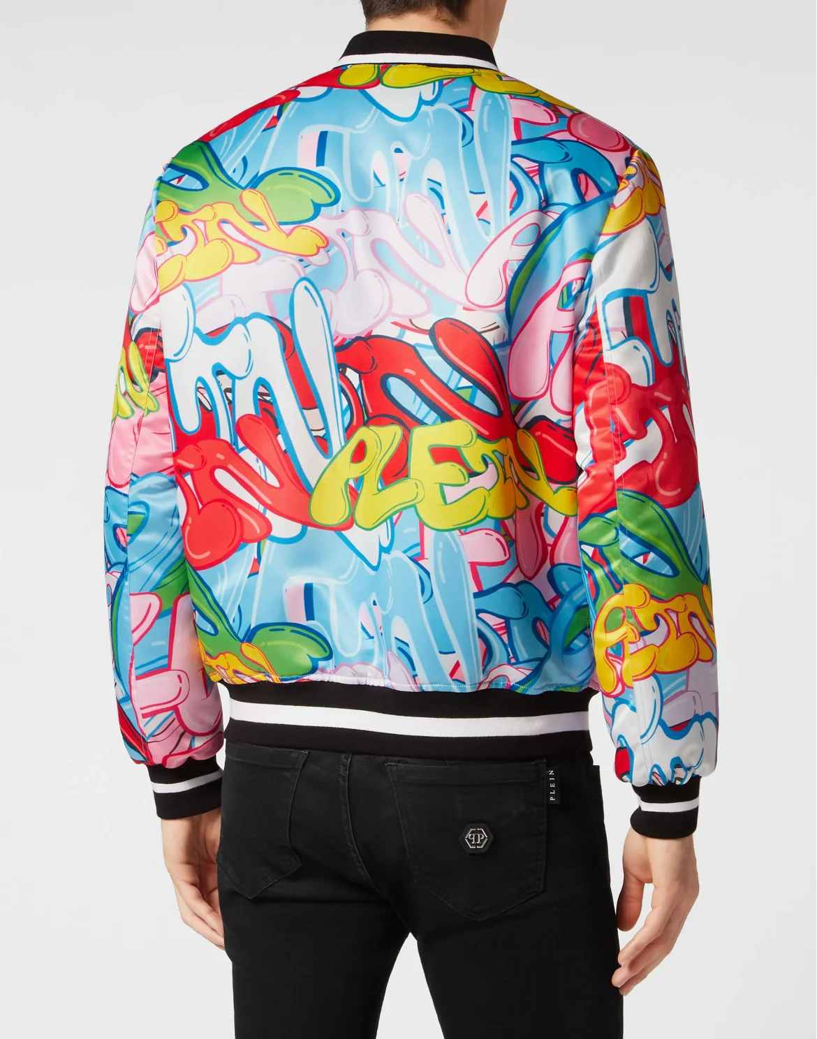 Satin Bomber Bombing Graffiti, цвет: Мультиколор