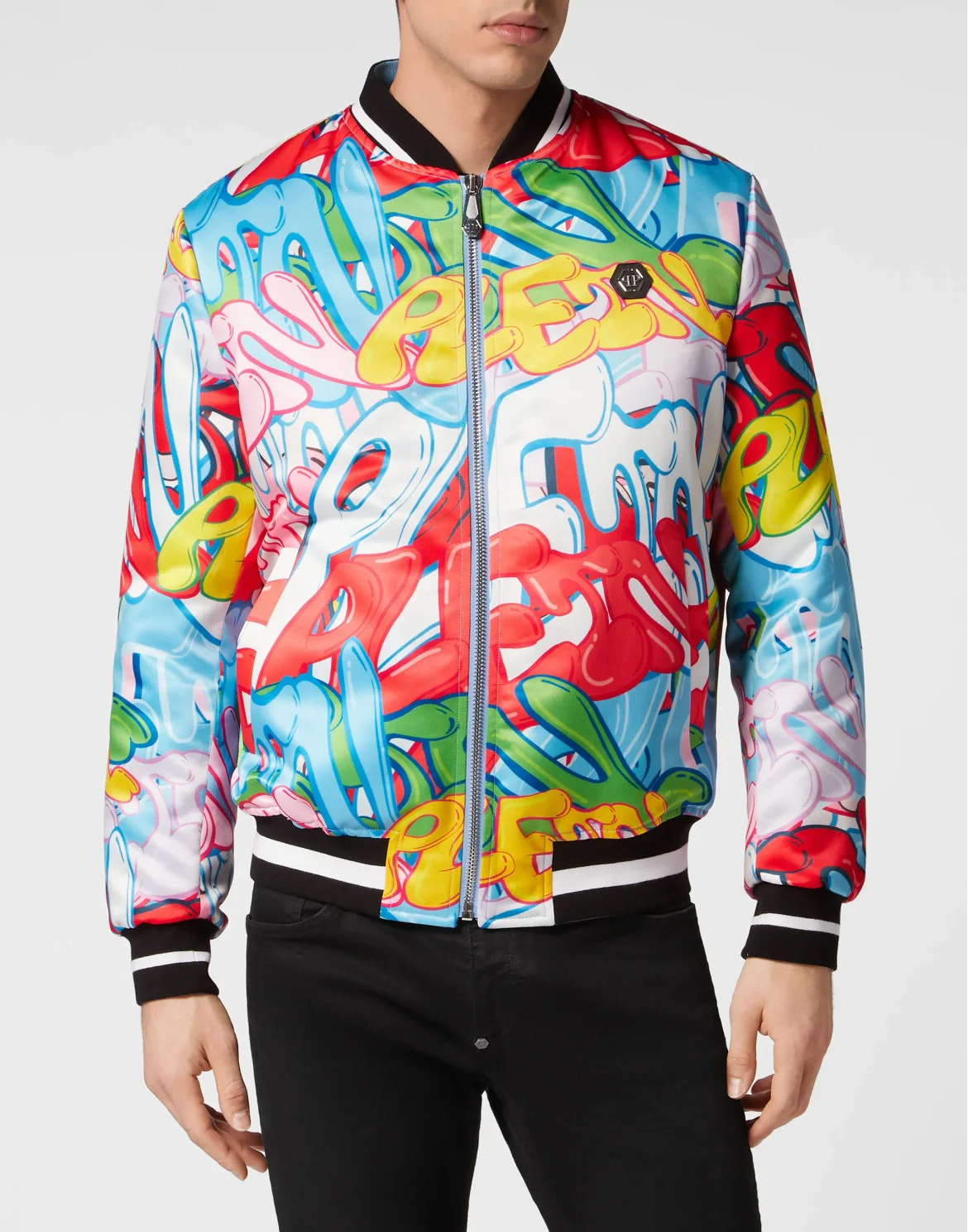 Satin Bomber Bombing Graffiti, цвет: Мультиколор
