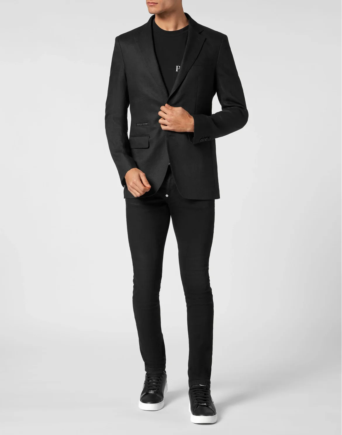 Linen Blazer Gigolò fit, цвет: Черный