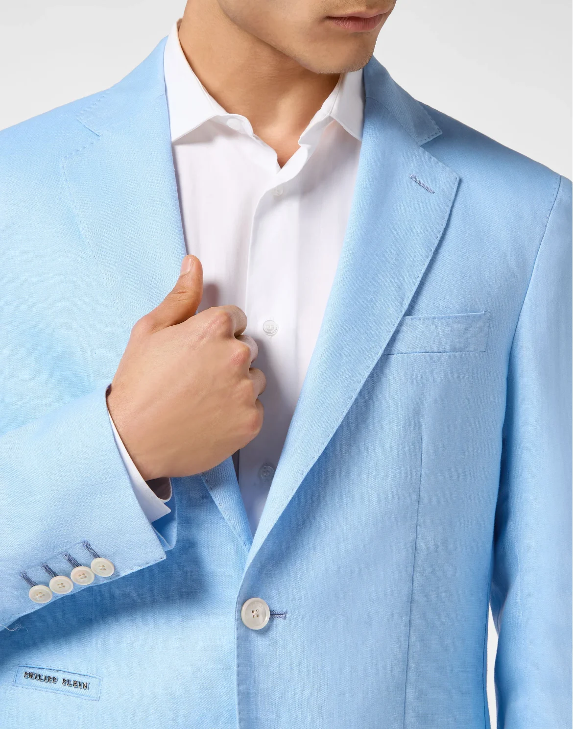 Linen Blazer Gigolò fit, цвет: Голубой