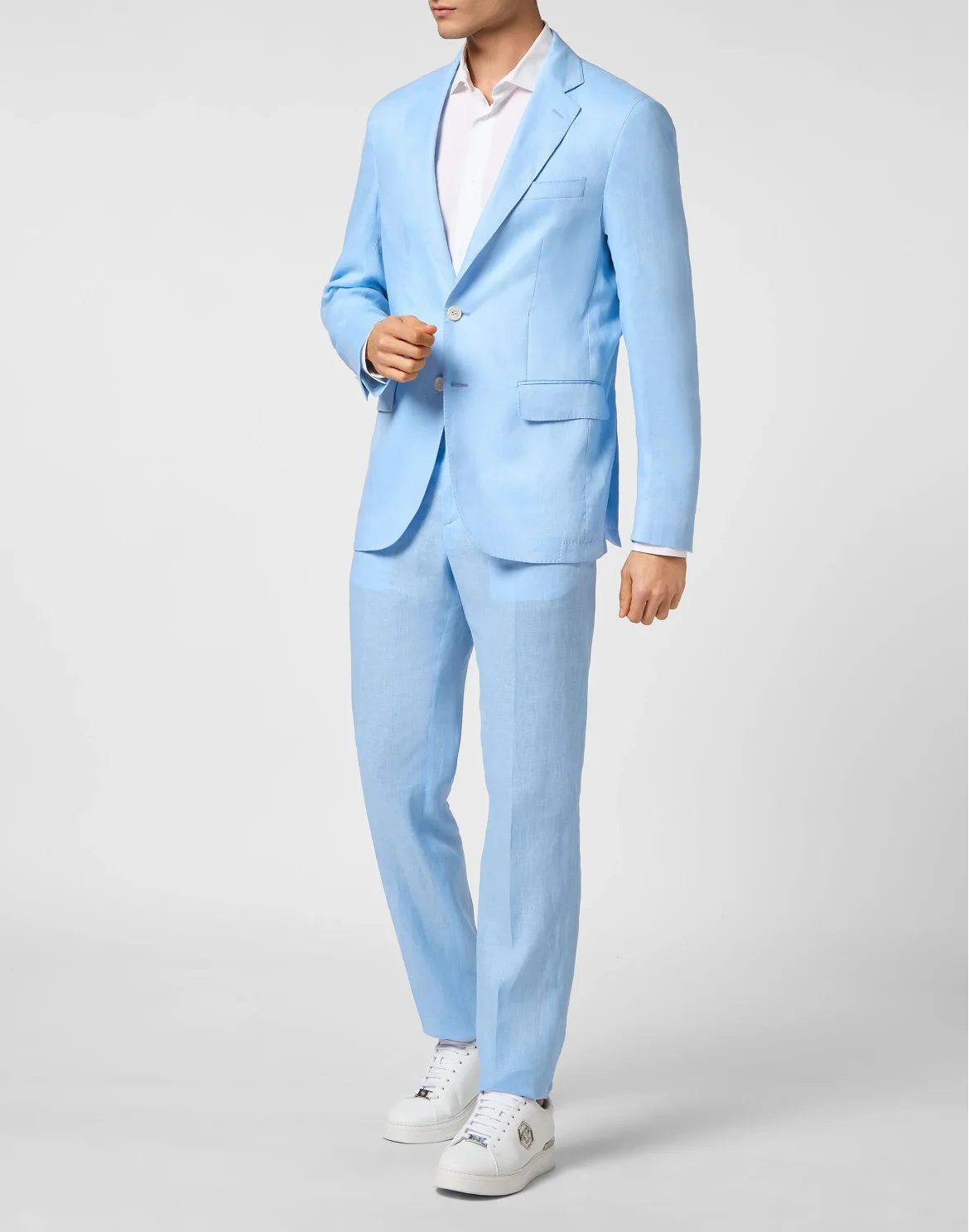 Linen Blazer Gigolò fit, цвет: Голубой