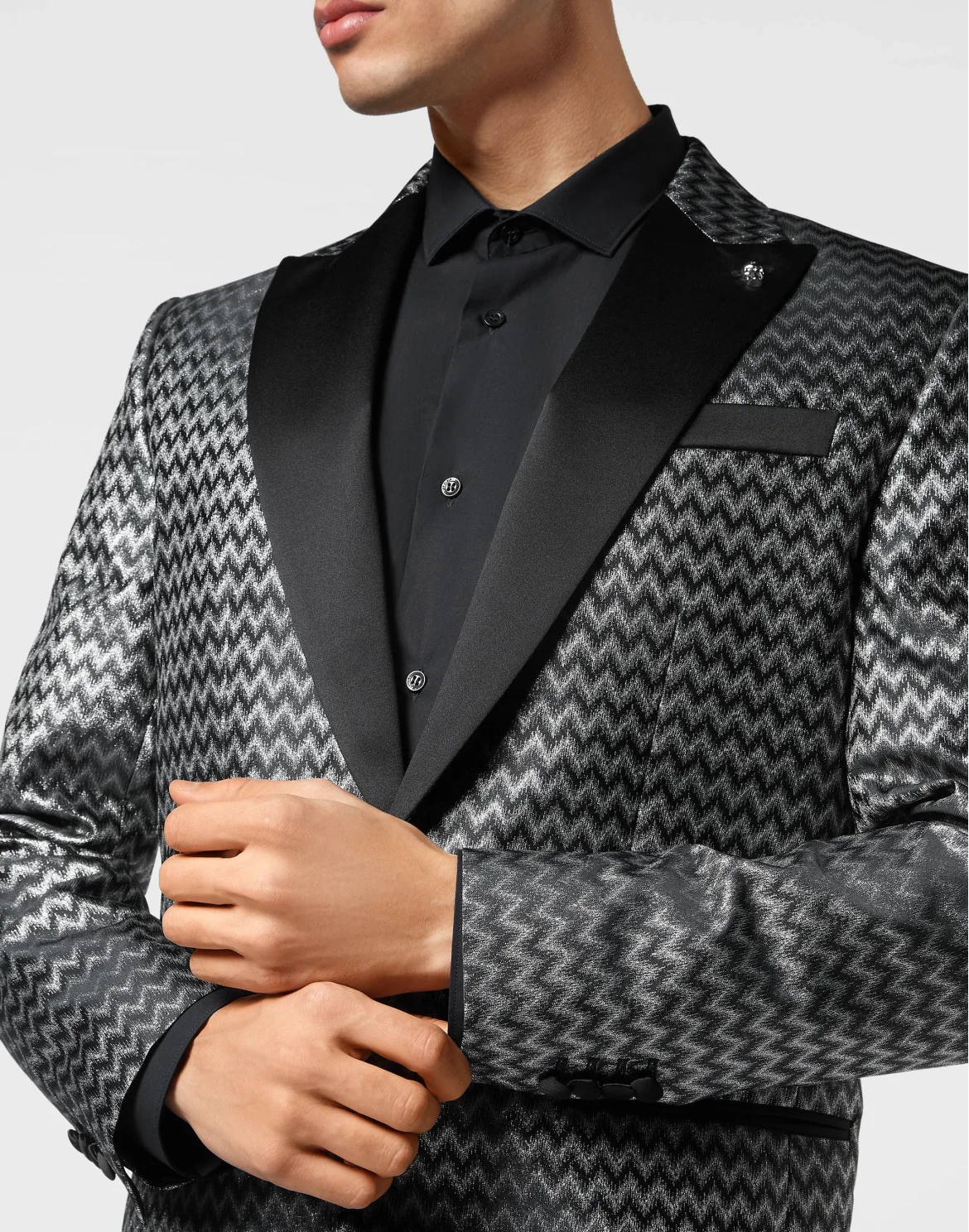 jacquard Blazer Lord Fit, цвет: Черный
