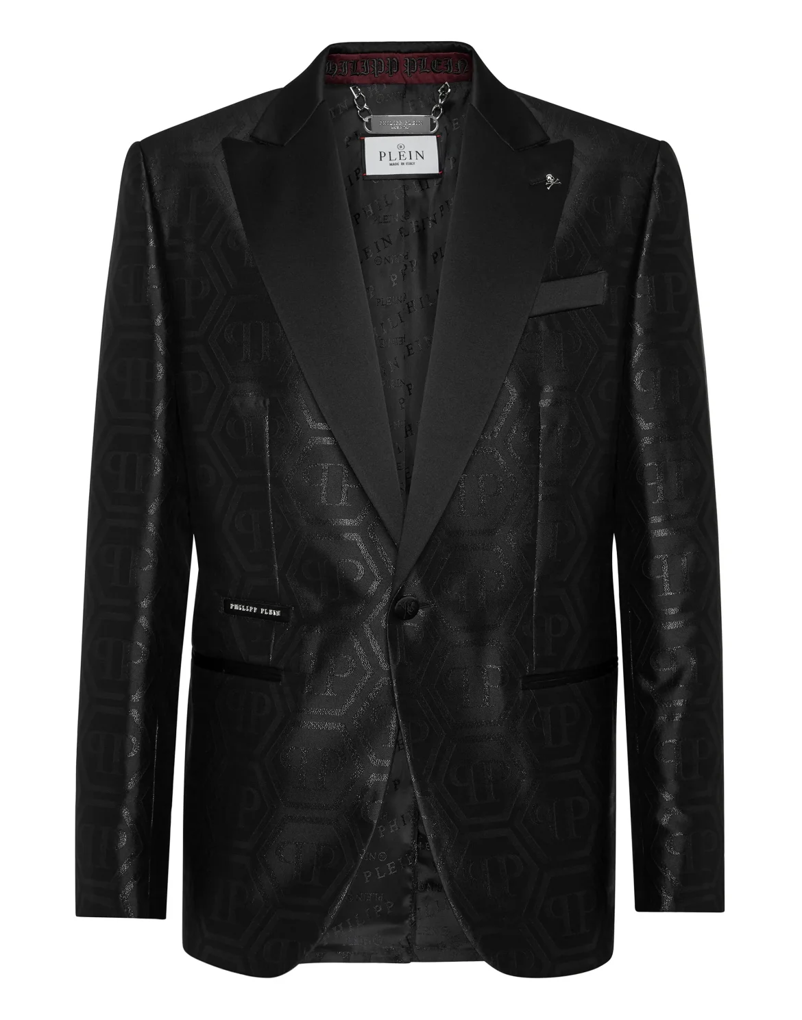Jacquard Lurex Blazer Lord Fit Monogram, цвет: Черный