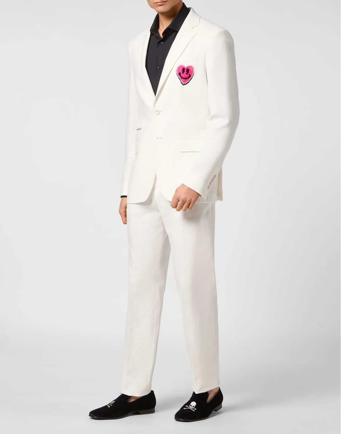 Blazer With Heart Patch, цвет: Белый