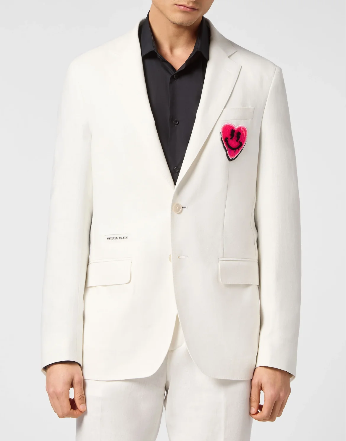 Blazer With Heart Patch, цвет: Белый