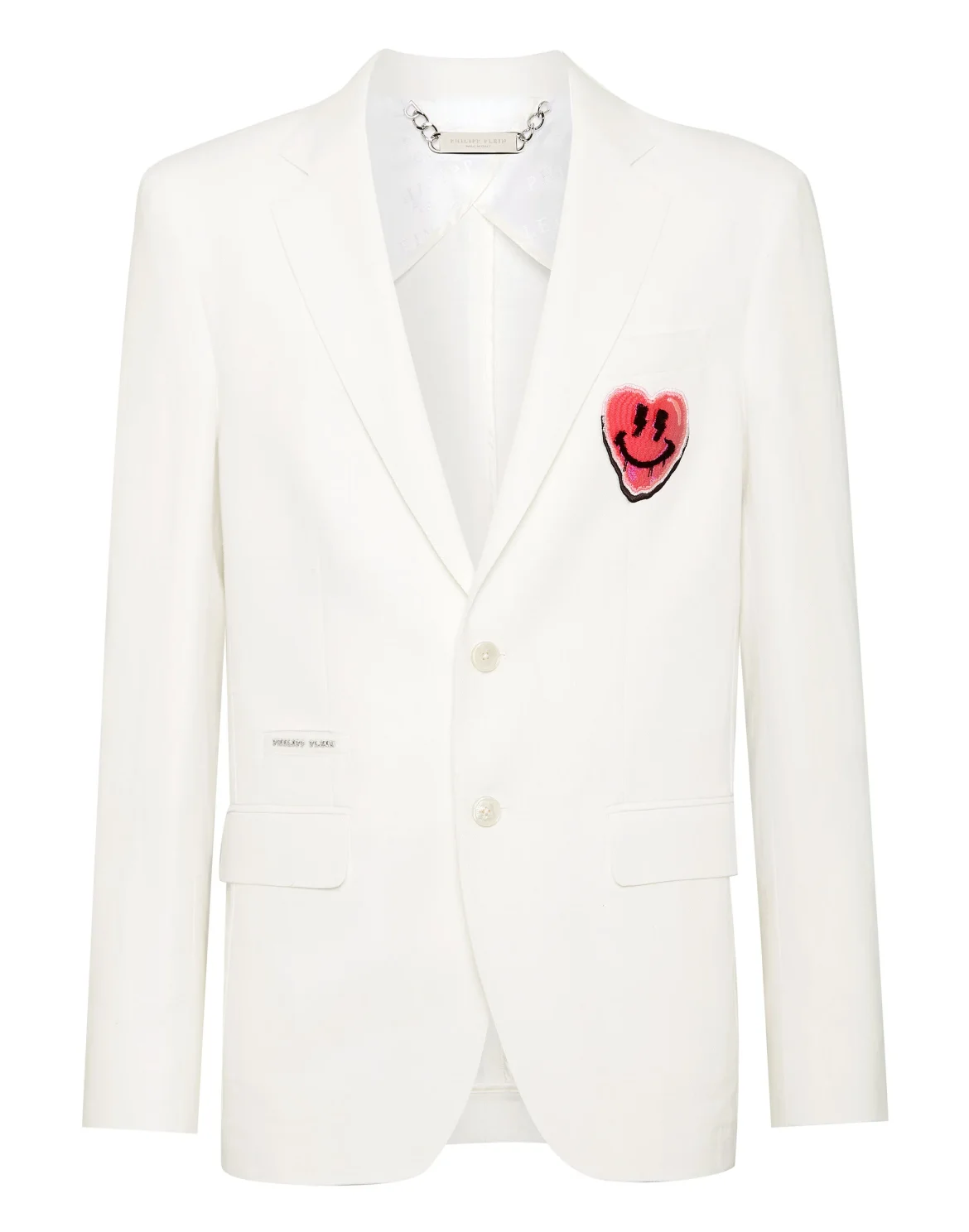 Blazer With Heart Patch, цвет: Белый