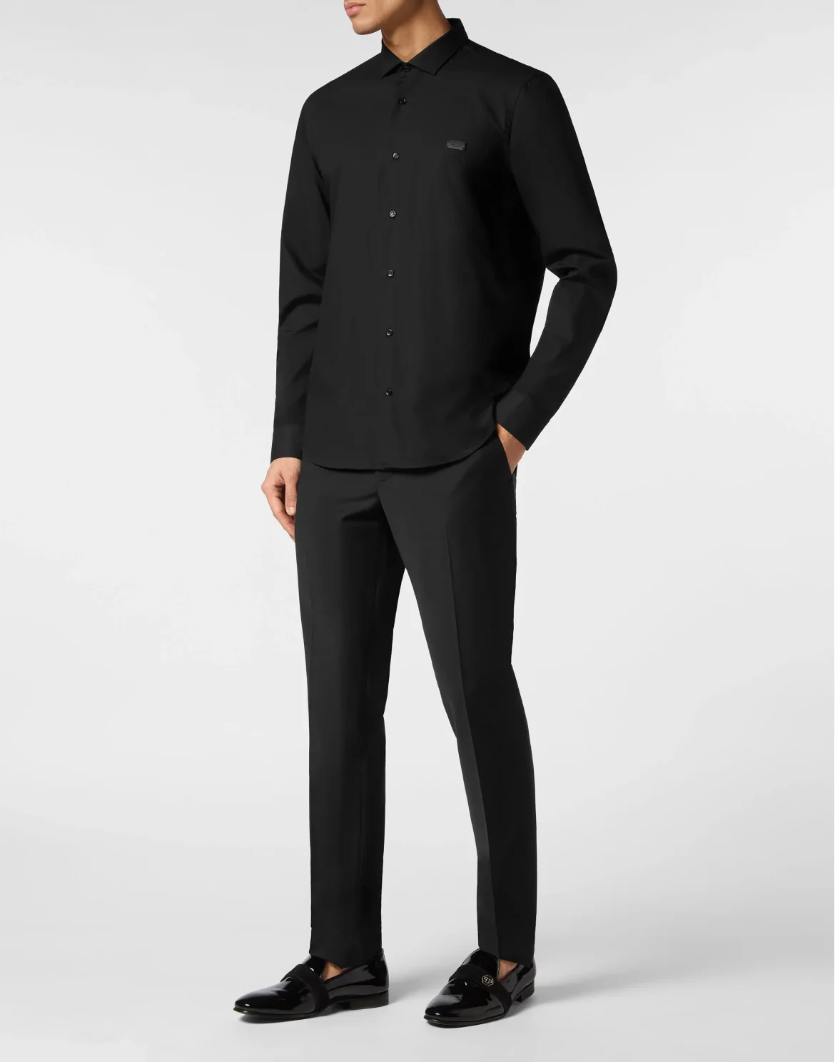 Shirt Sugar Daddy Cut LS Skull, цвет: Черный