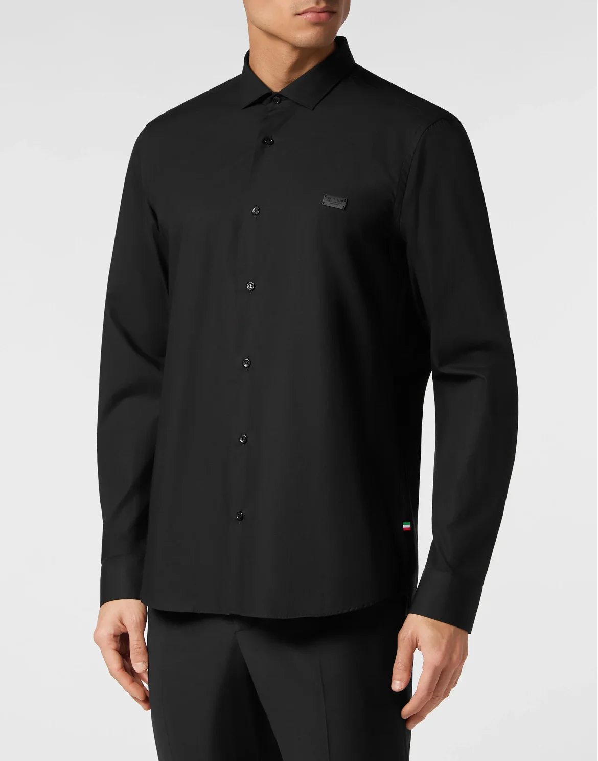 Shirt Sugar Daddy Cut LS Skull, цвет: Черный