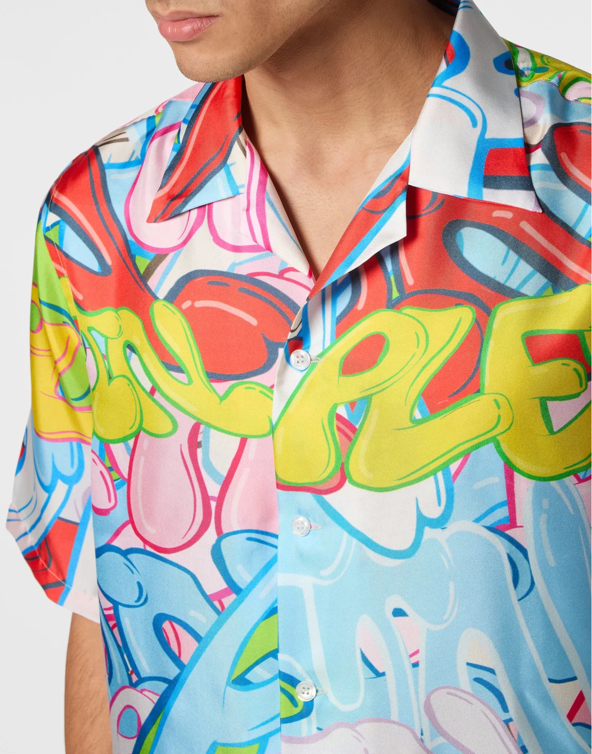 Silk Shirt SS Bombing Graffiti, цвет: Мультиколор