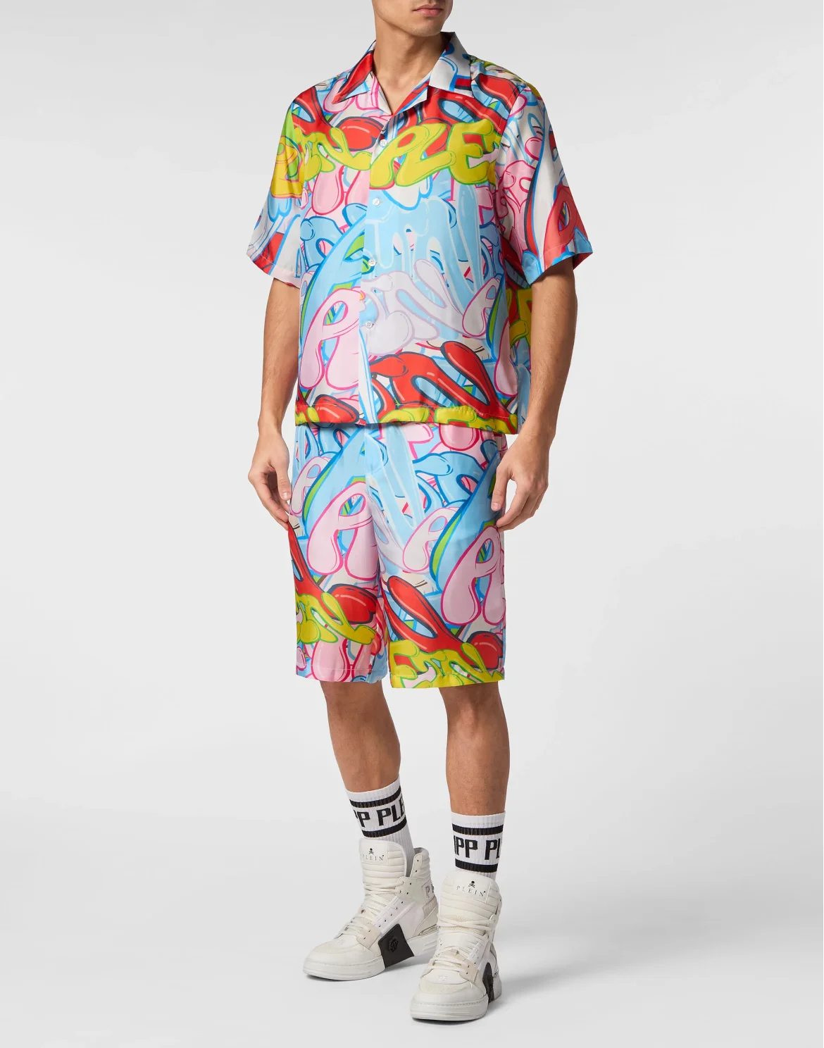 Silk Shirt SS Bombing Graffiti, цвет: Мультиколор