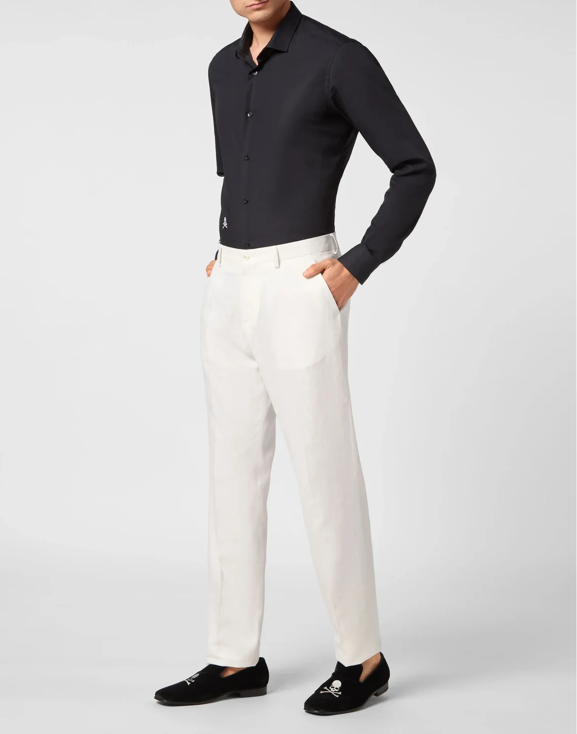 Linen Long Trousers Gigolò fit, цвет: Белый
