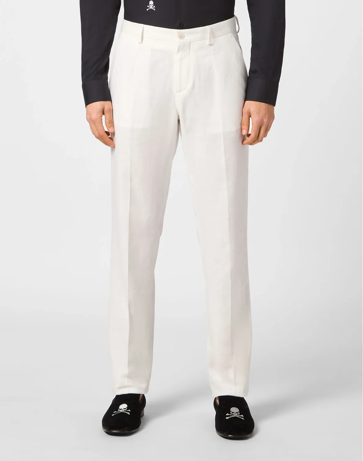 Linen Long Trousers Gigolò fit, цвет: Белый