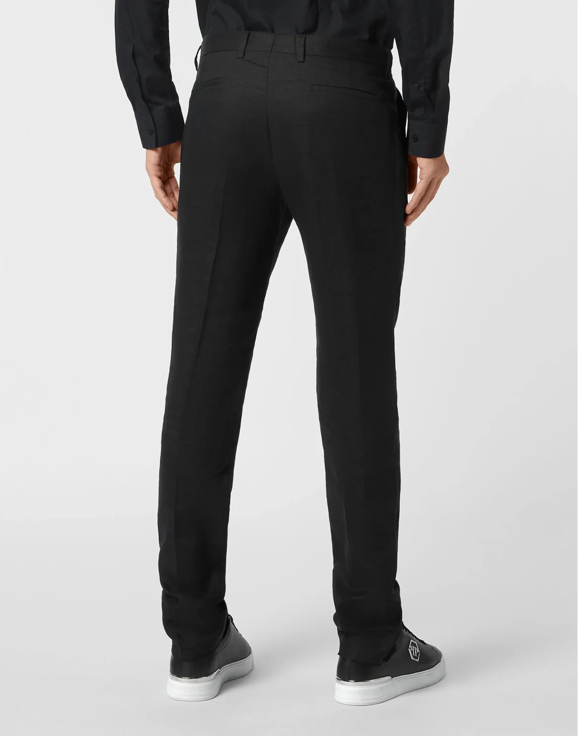 Linen Long Trousers Gigolò fit, цвет: Черный