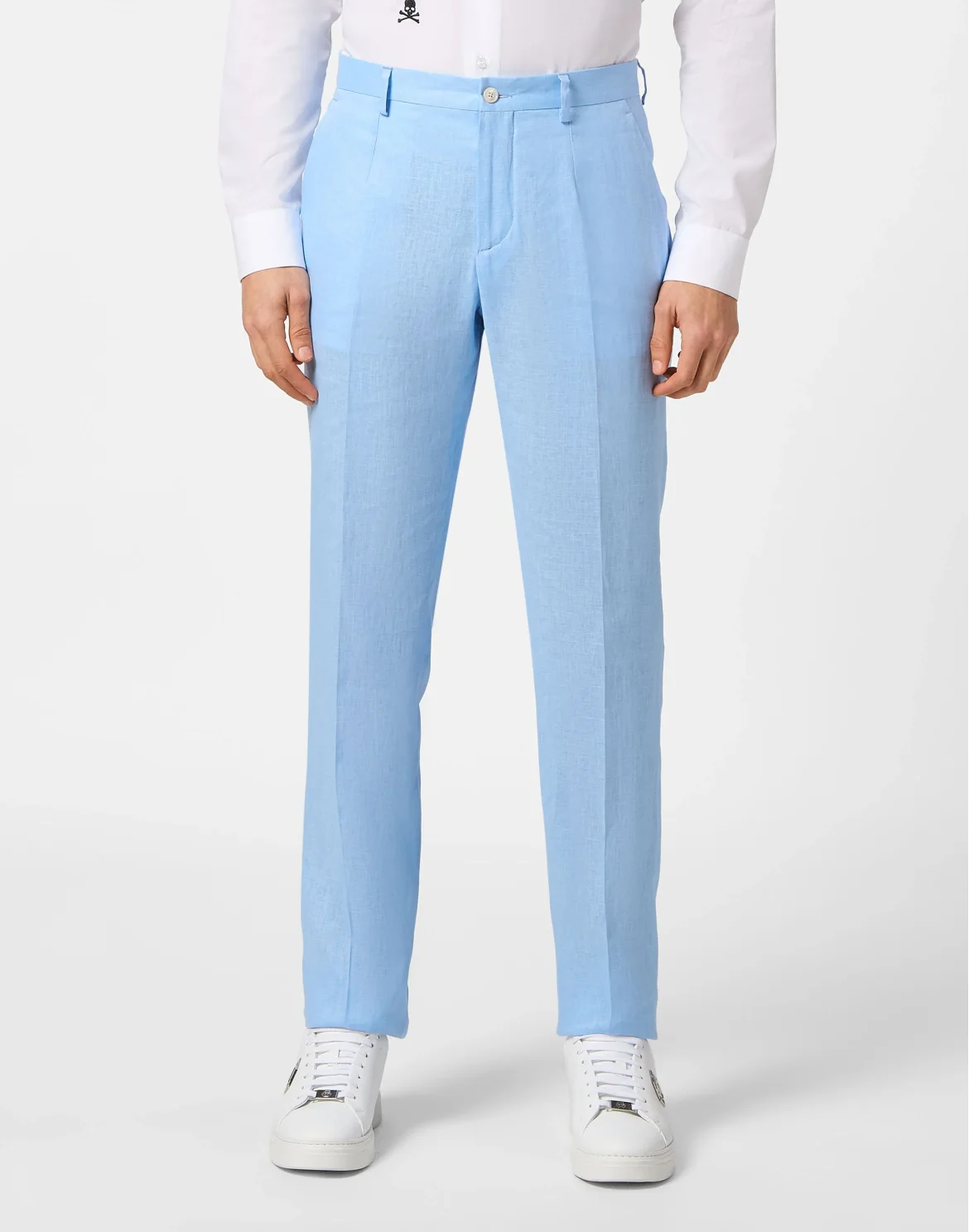 Linen Long Trousers Gigolò fit, цвет: Голубой