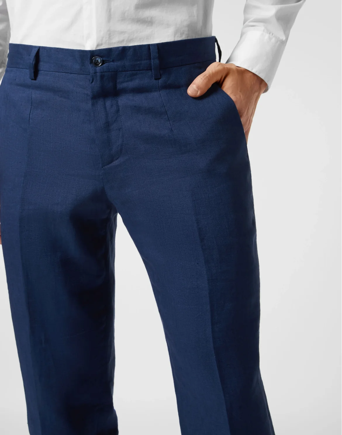 Linen Long Trousers Gigolò fit, цвет: Синий