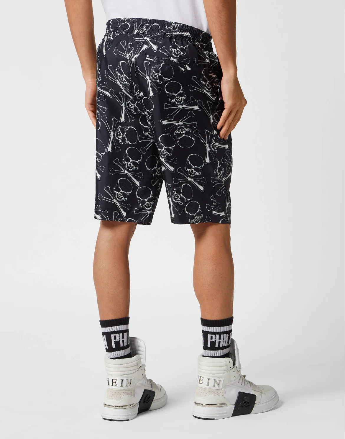 Silk Short Trousers Skull&Bones, цвет: Черный