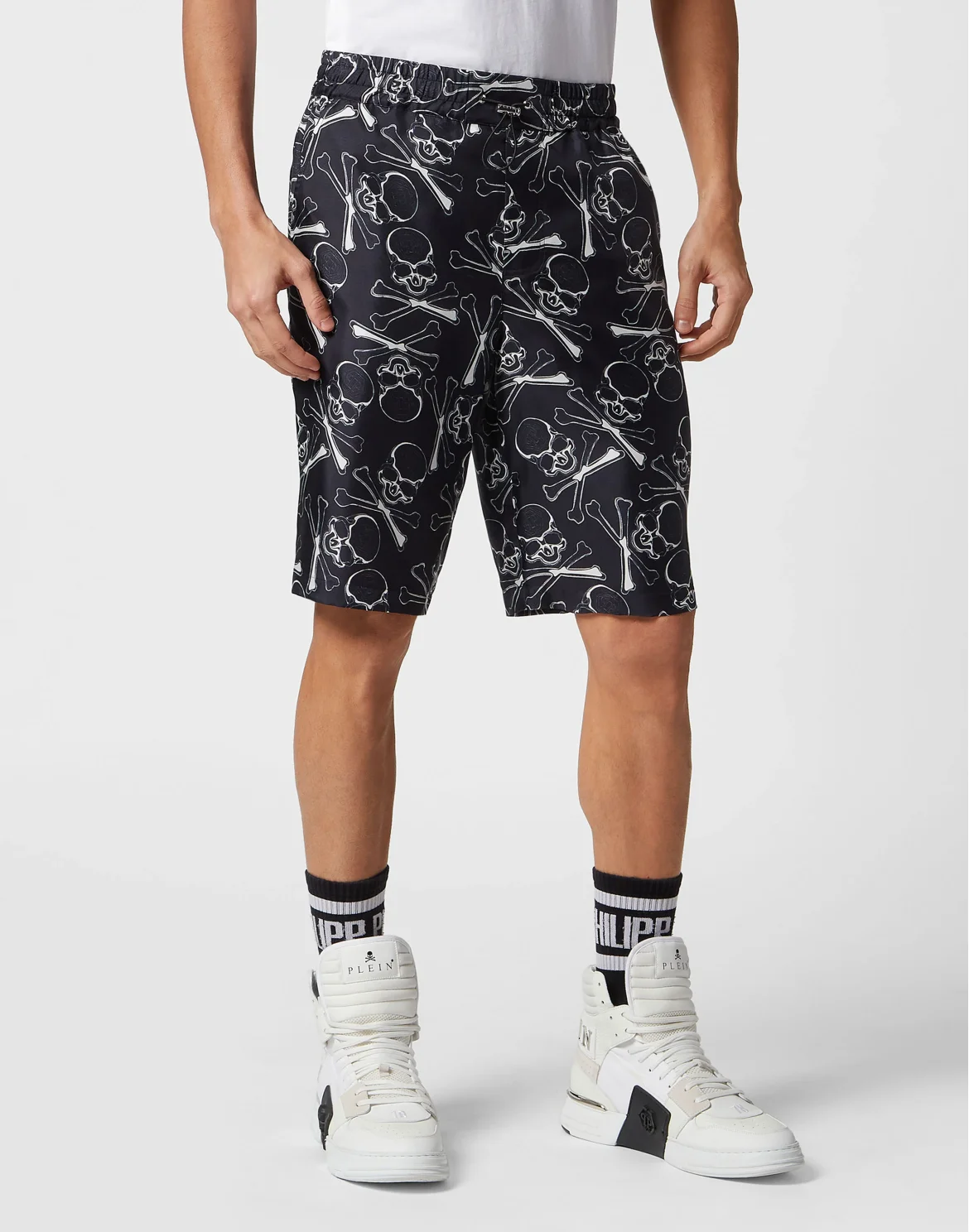 Silk Short Trousers Skull&Bones, цвет: Черный
