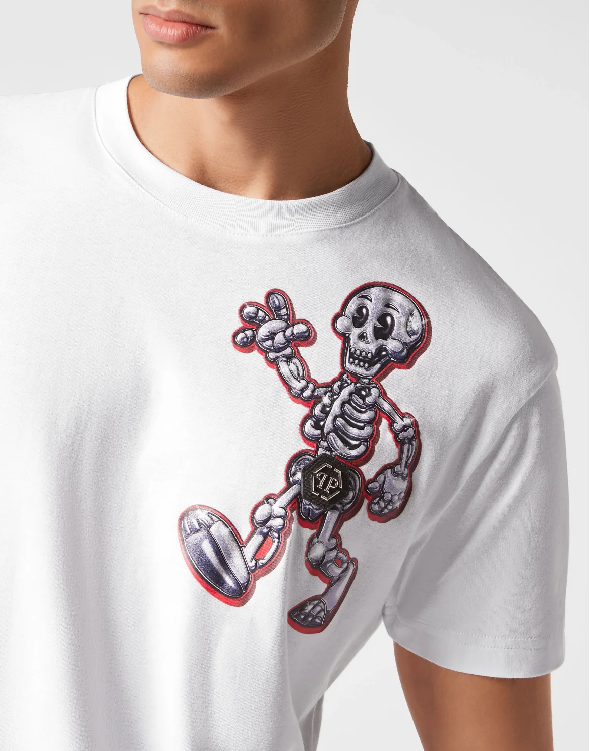 T-shirt Round Neck SS Skully Gang, цвет: Белый