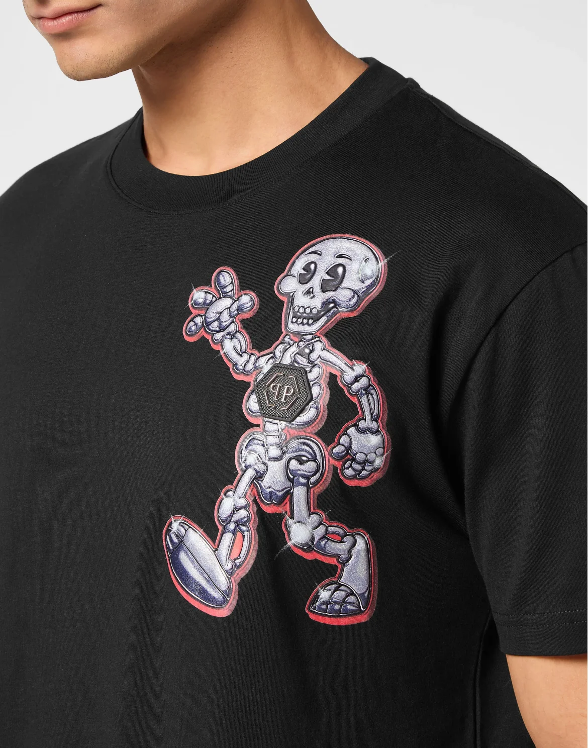 T-shirt Round Neck SS Skully Gang, цвет: Черный