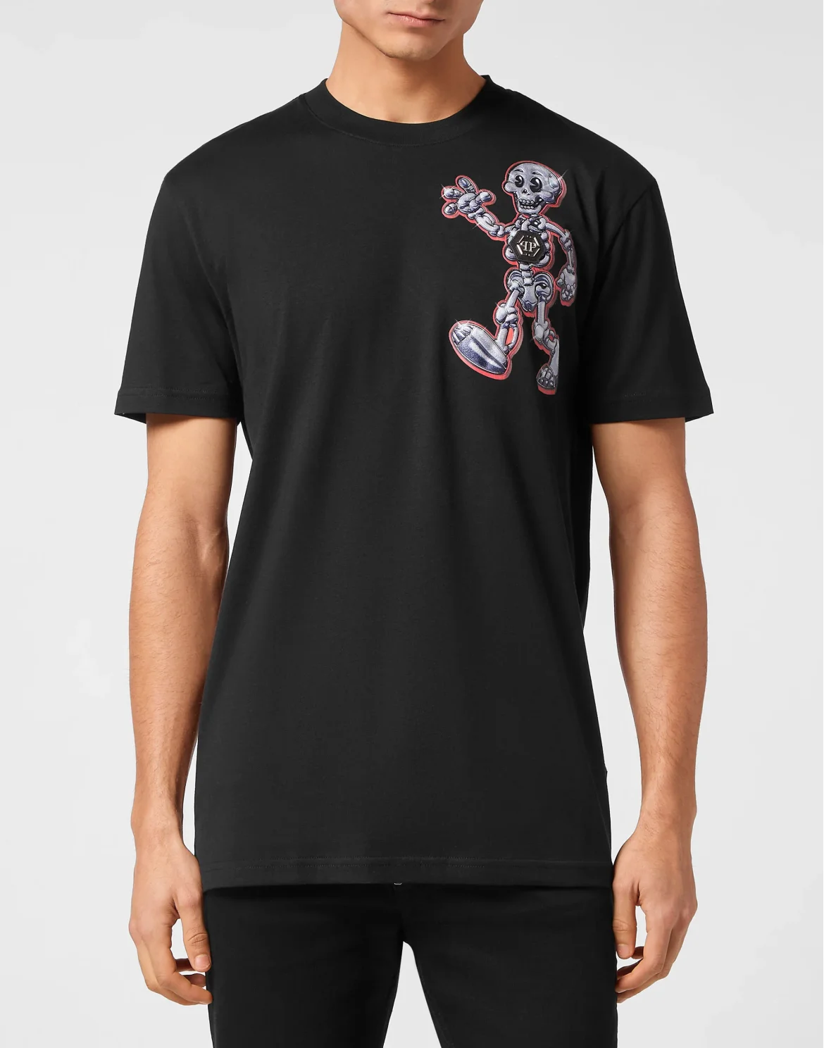 T-shirt Round Neck SS Skully Gang, цвет: Черный
