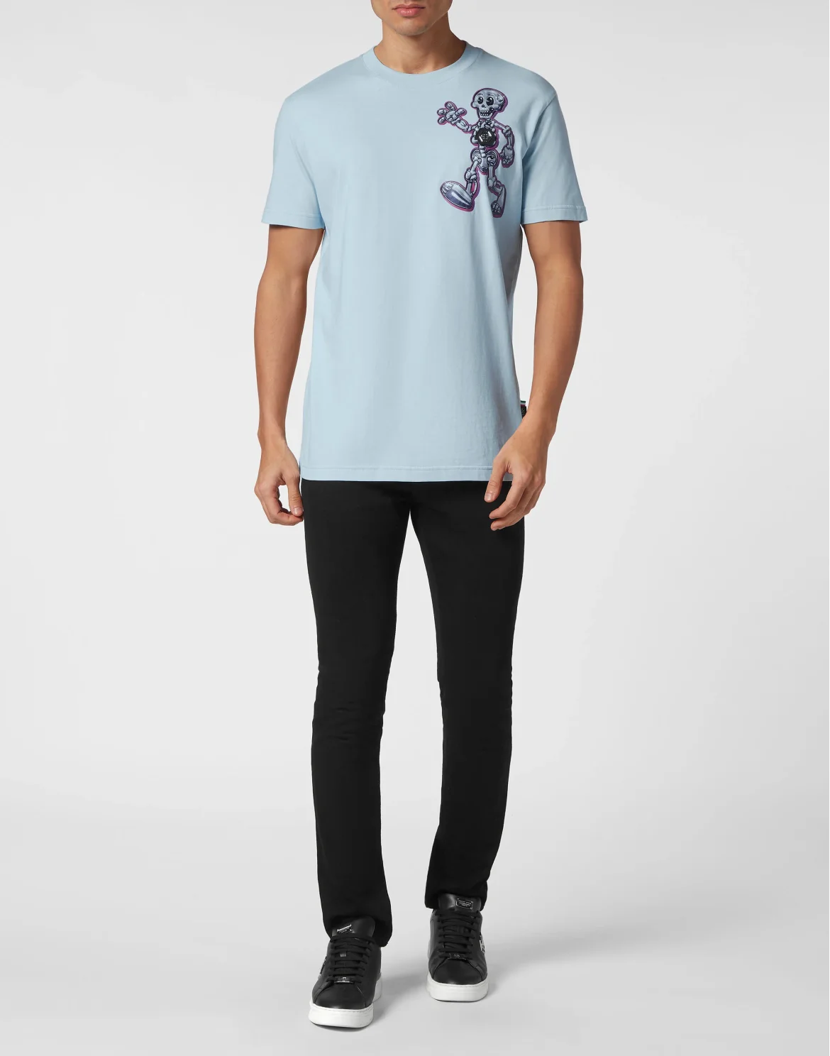 T-shirt Round Neck SS Skully Gang, цвет: Голубой