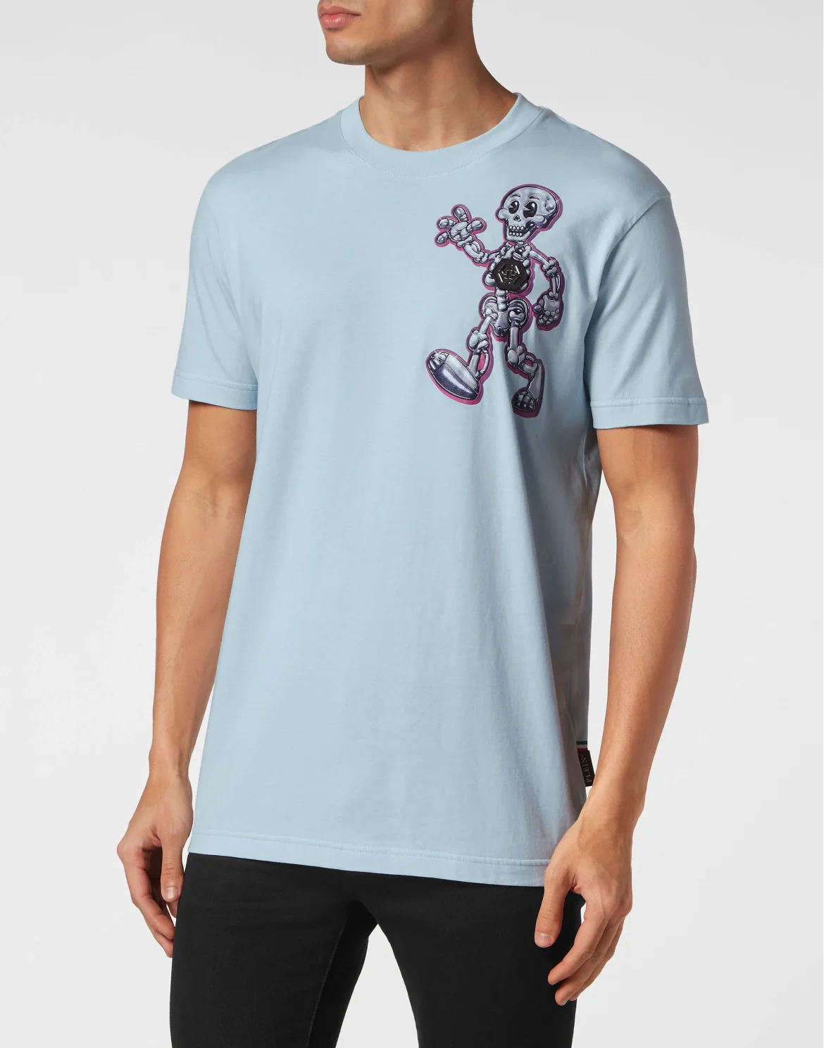 T-shirt Round Neck SS Skully Gang, цвет: Голубой