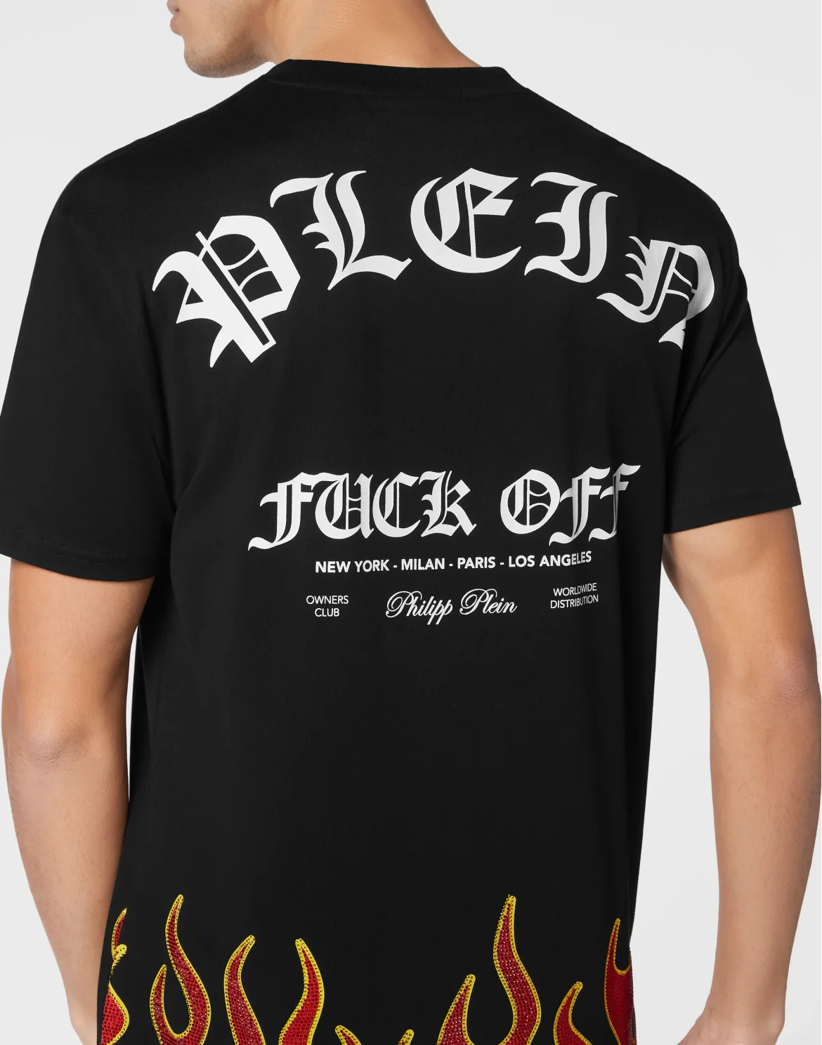 T-shirt Round Neck SS Flame, цвет: Черный